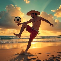 Gol en la Playa (Vacaciones y Futbol)