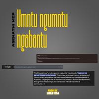 Umntu ngumntu ngabantu