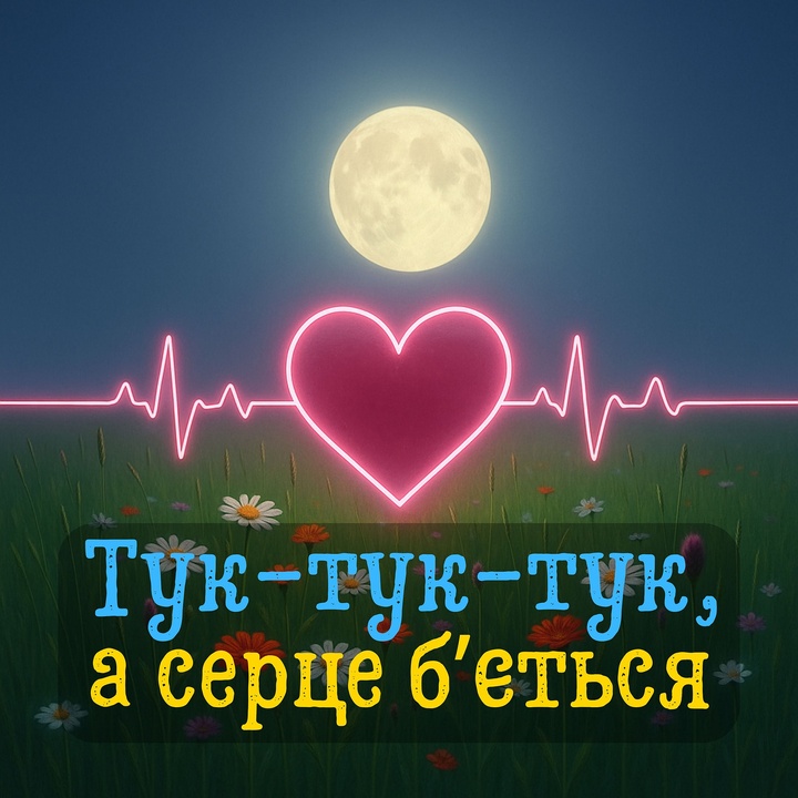 Тук-тук-тук, а серце б'ється