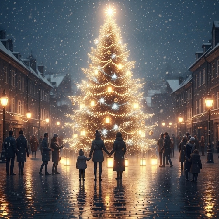 The Sacred Glow of Christmas Night