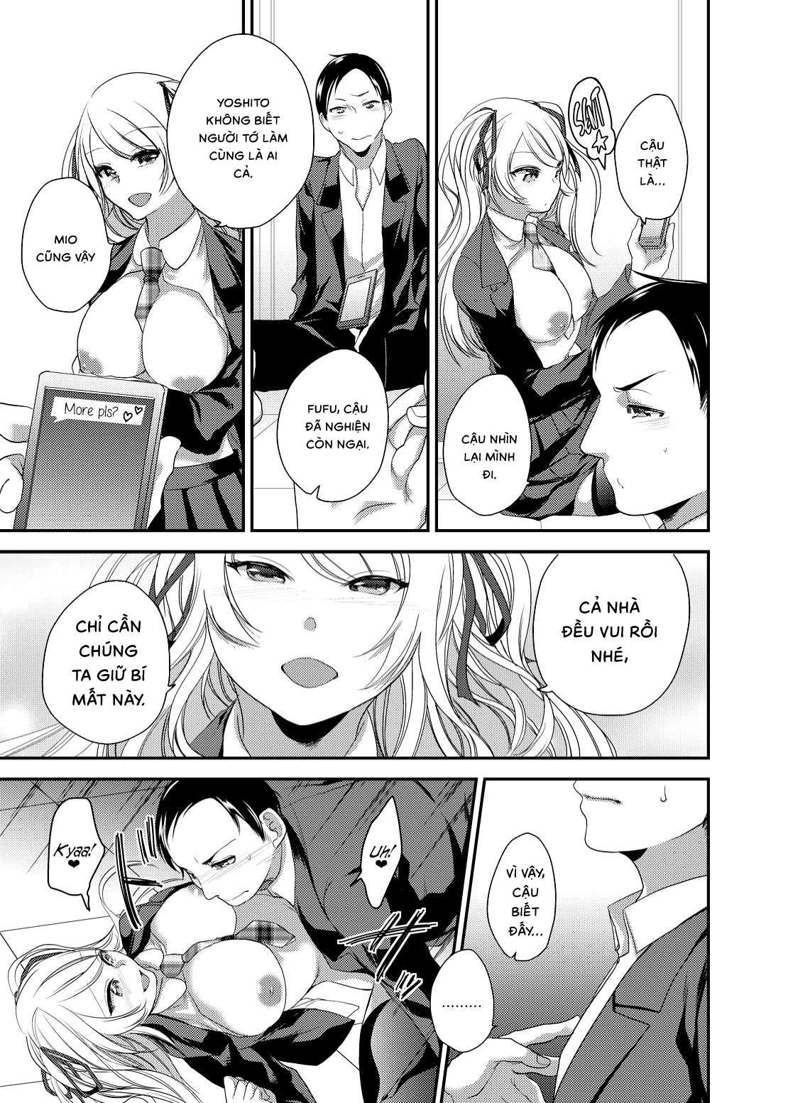 Đọc truyện hentai Netorase Bitch ~Kareshi No Tame Ni Hoka No Otoko De Ikikuruu Joshikousei.~ - Oneshot