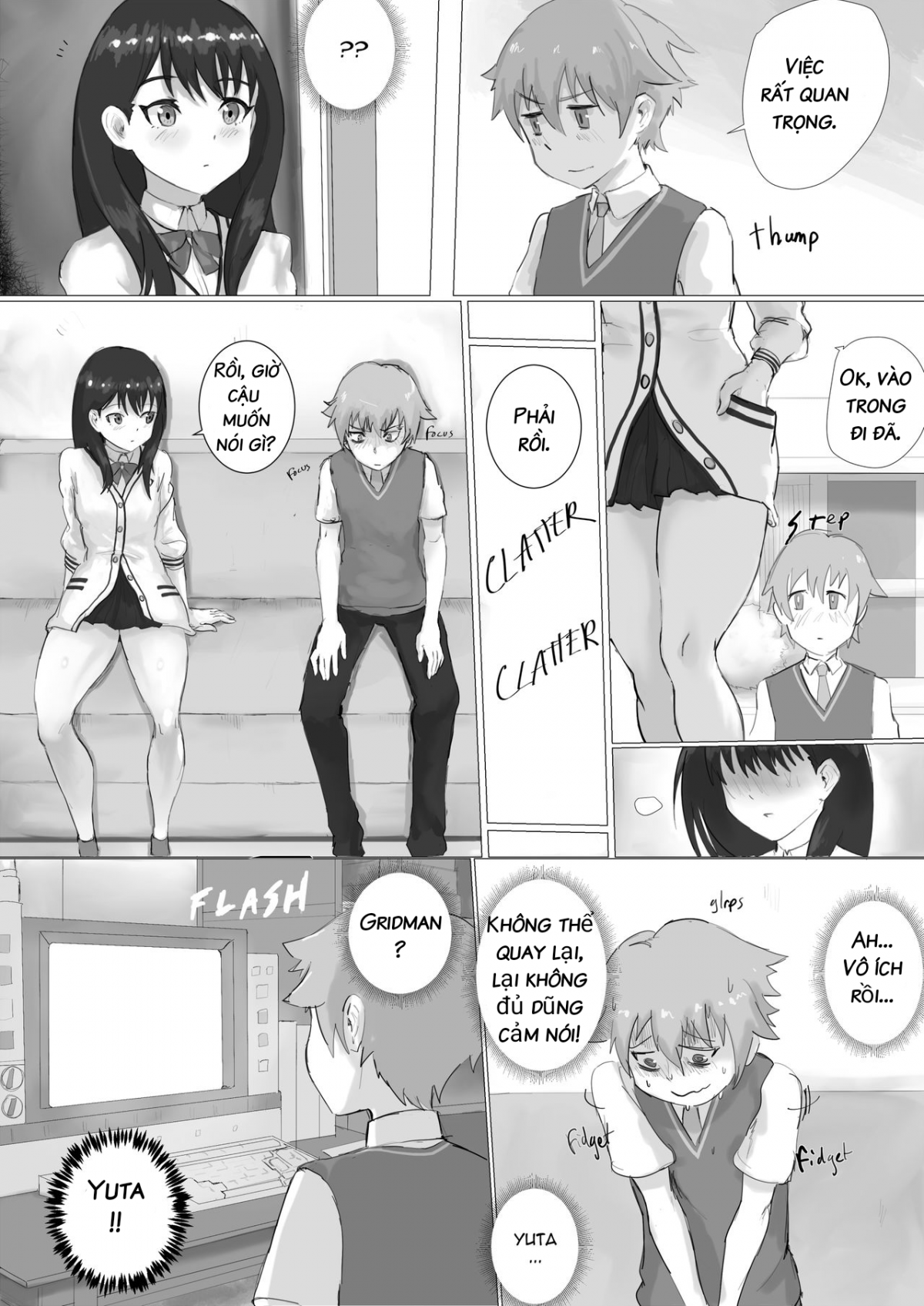 Đọc truyện hentai Thigh Situation (SSSS.Gridman) - Oneshot