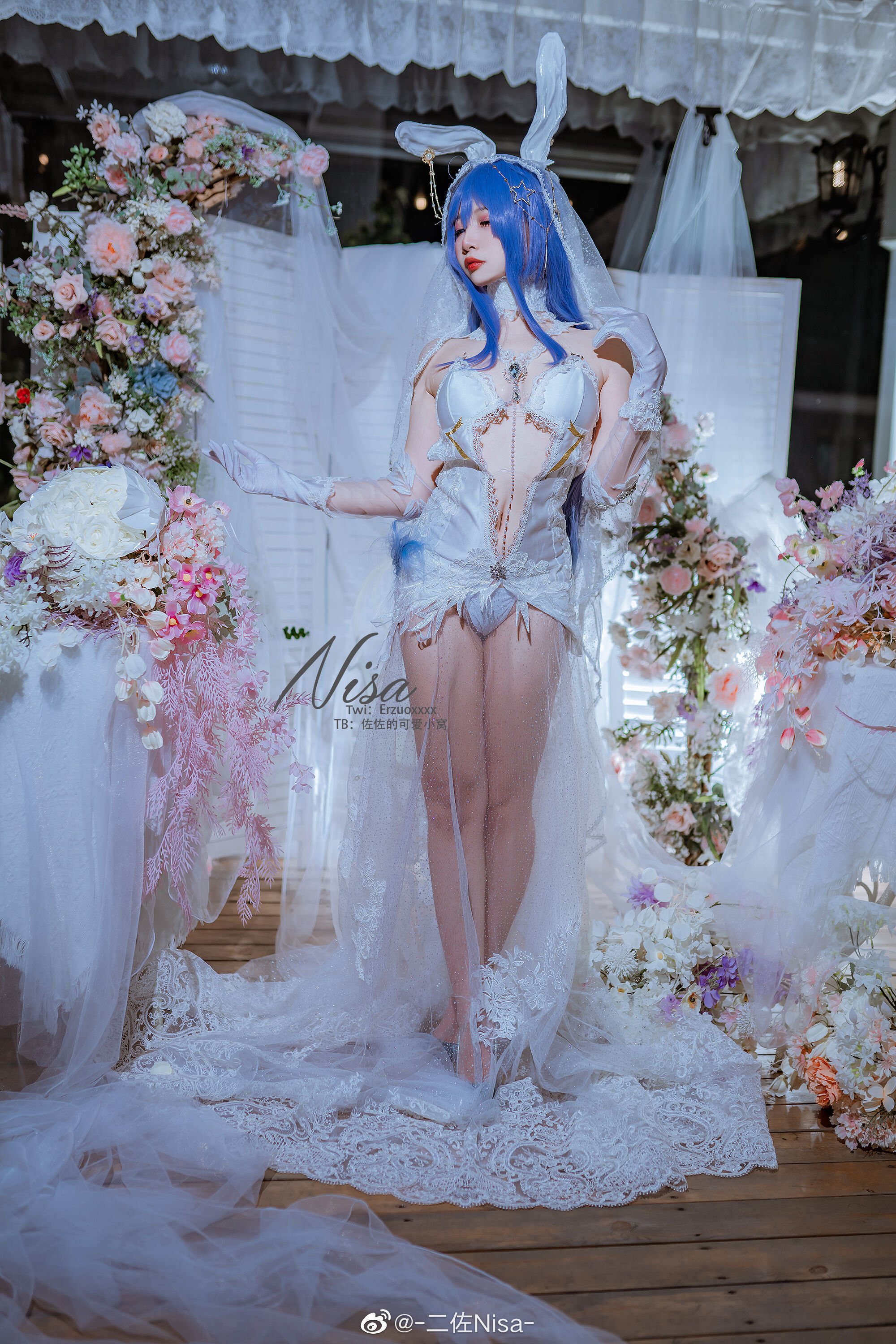 Đọc truyện hentai Tuyển tập Albums siêu phẩm Cosplay - Chap 443 - [Nisa] Azur Lane Beautiful wedding dress New Jersey