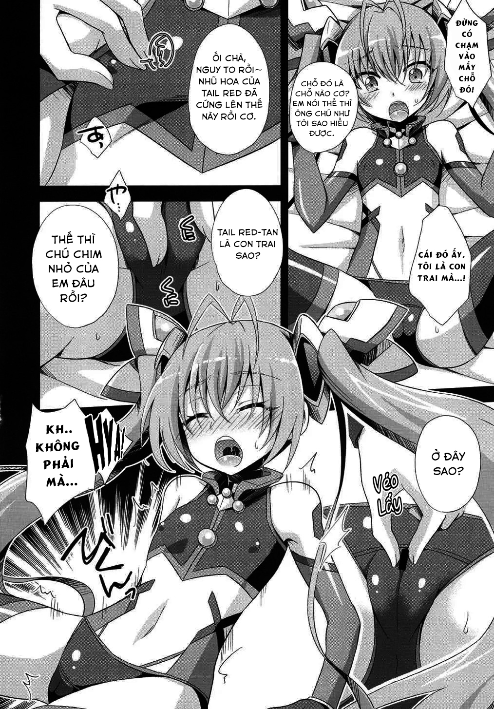 Đọc truyện hentai Hai bím đỏ tươi! - Oneshot