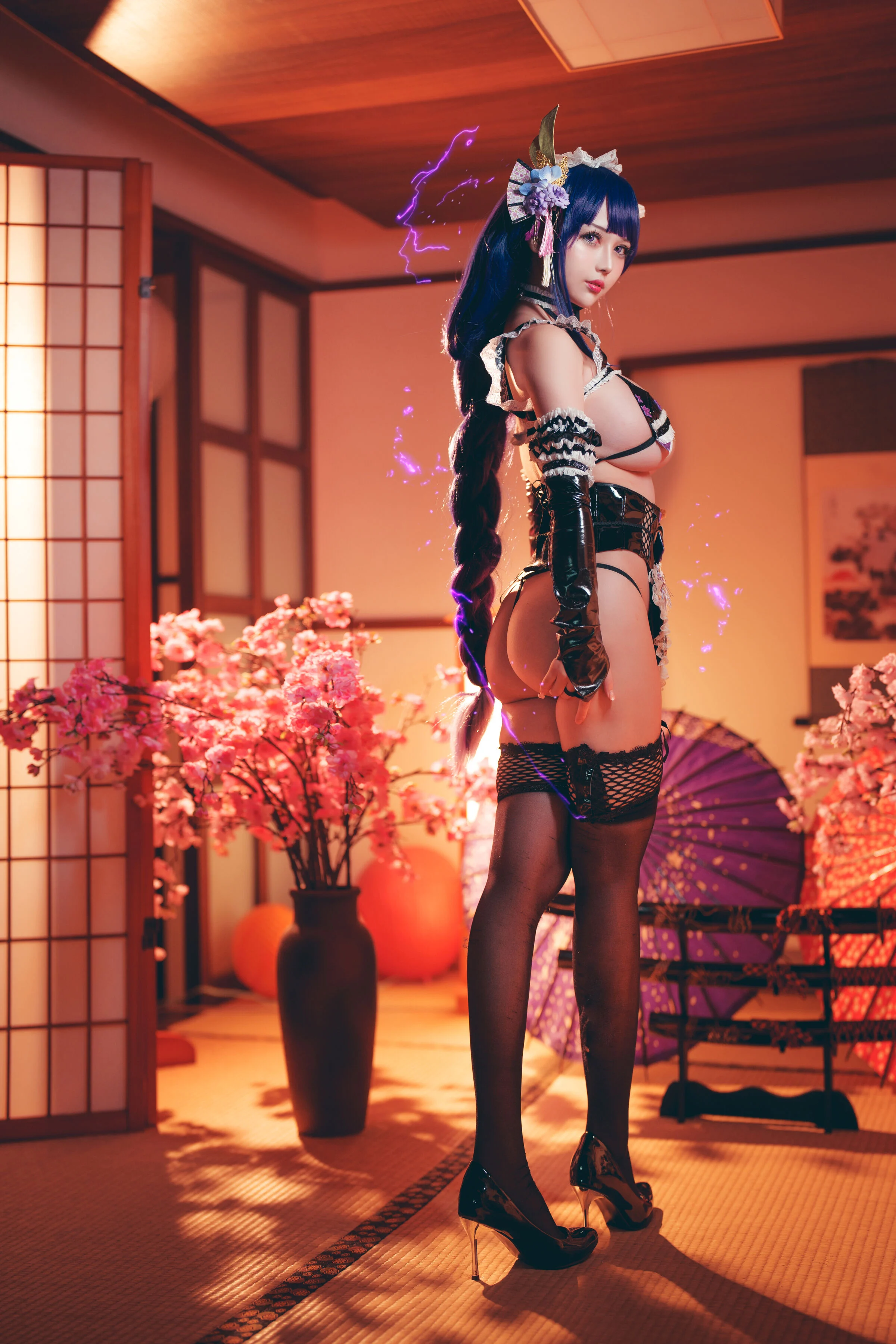 Đọc truyện hentai Tuyển tập Albums siêu phẩm Cosplay - Chap 619 - Rinka Okita - Raiden Shogun