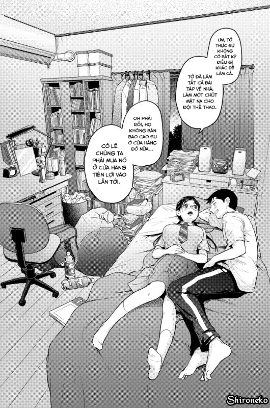 Đọc truyện hentai Jimiko to Ichinichijuu Sex - Chap 3.5 - Gaishutsu Jishuku Ake no Jimiko