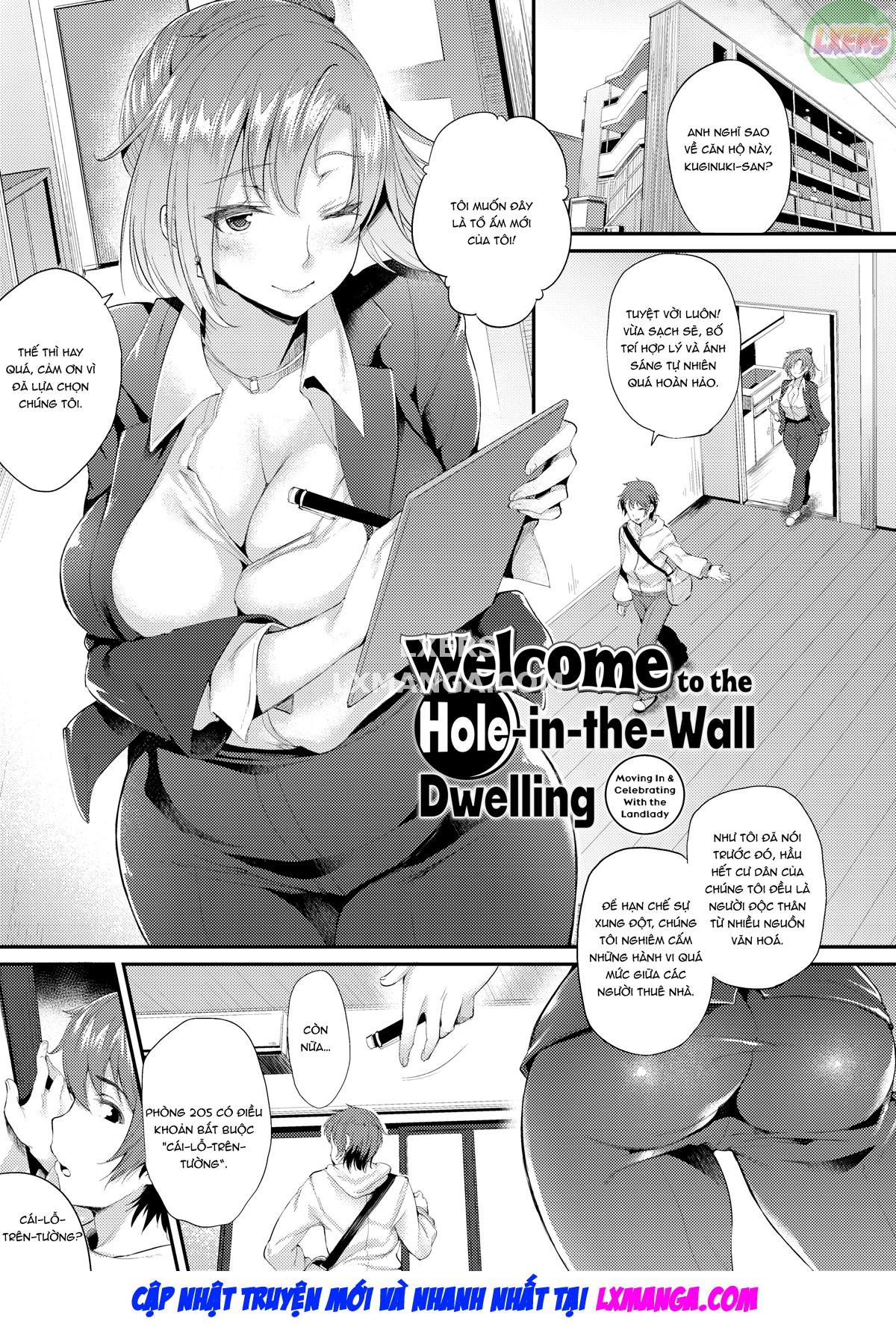 Đọc truyện hentai Welcome to the Hole-in-the-Wall Dwelling - Chap 1 - Moving In & Celebrating With the Landlady