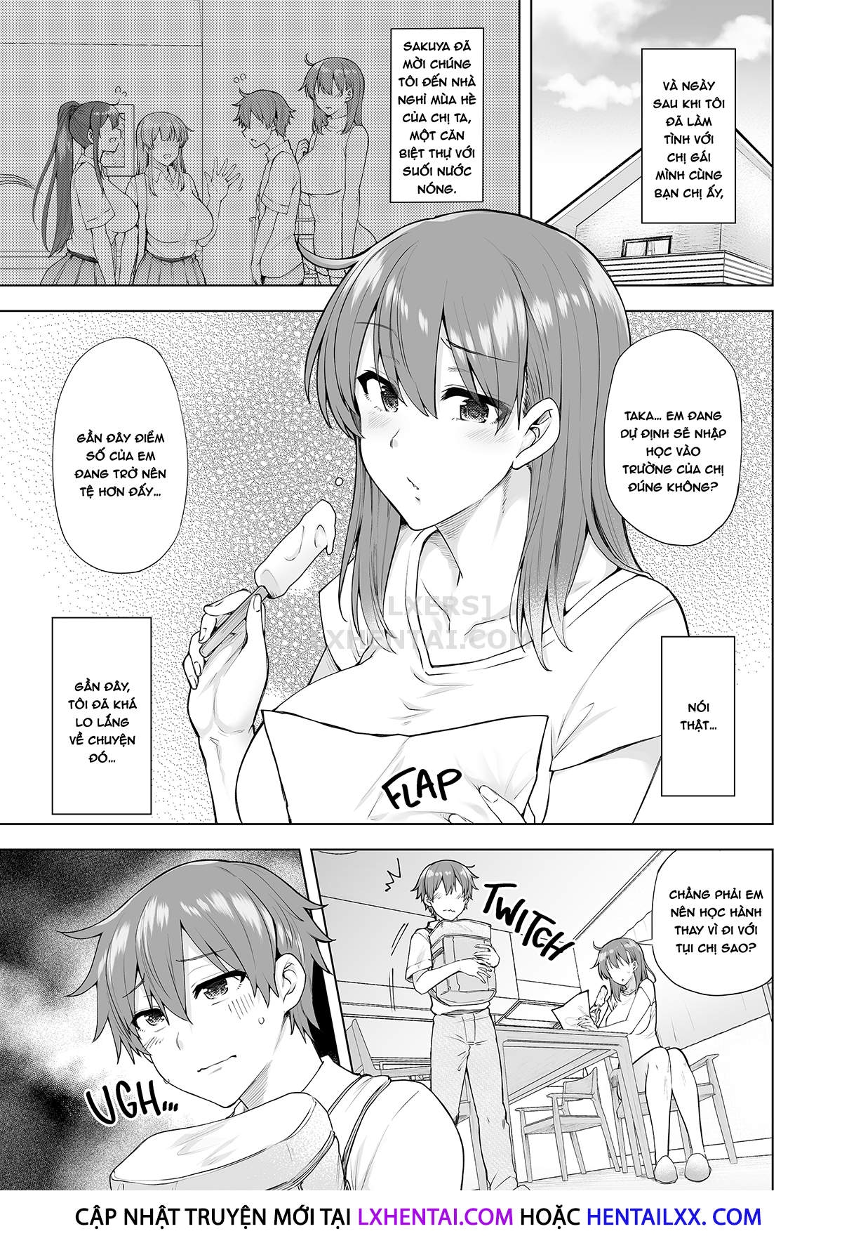 Đọc truyện hentai Onee-chan no Wasuremono o Todoke ni Kita Hazu nanoni - Chap 3 - Away Game