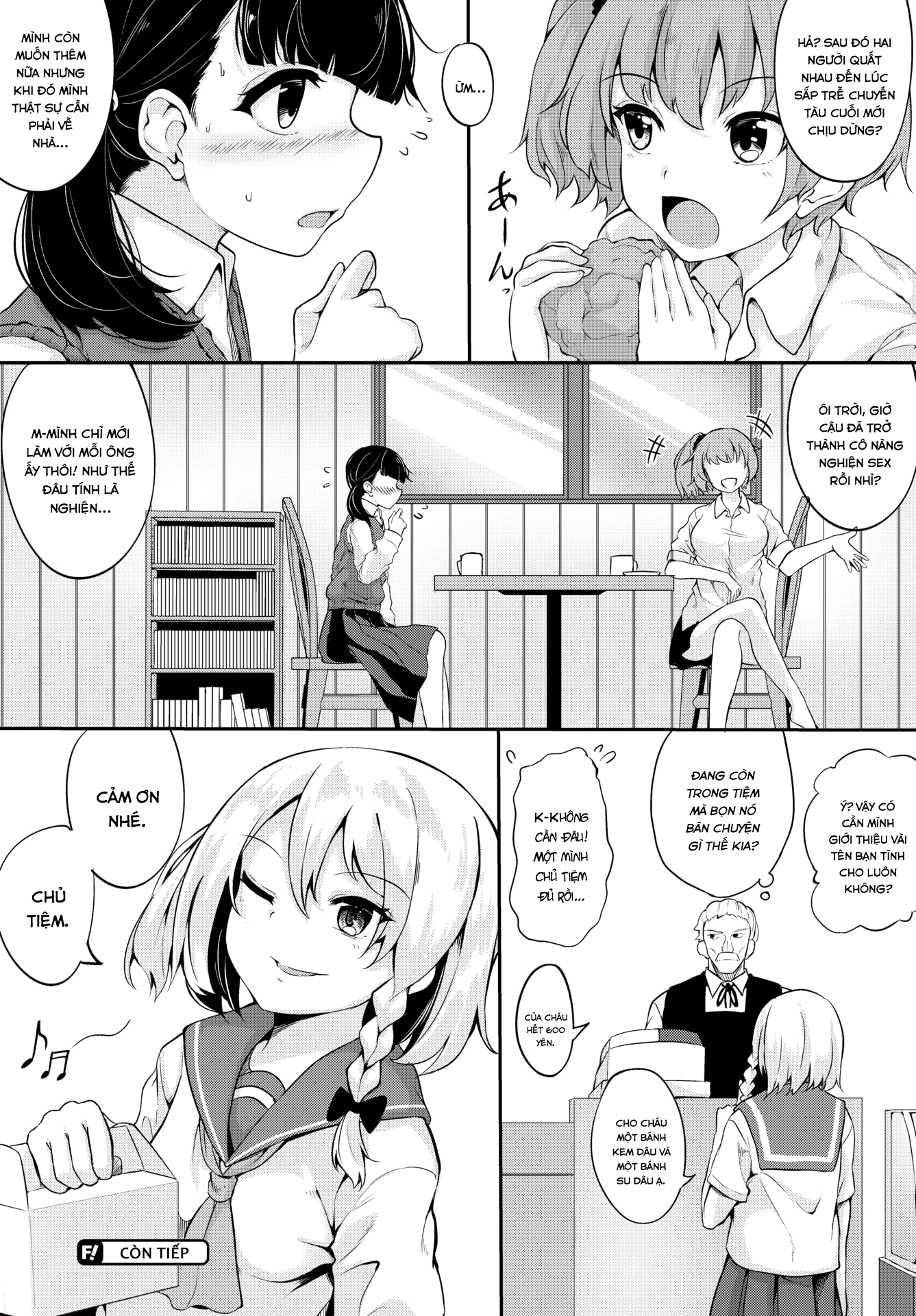 Đọc truyện hentai Bị Ép Phải Ra Tại Tiệm Đồ Ngọt Cuối Phố - Chap 2