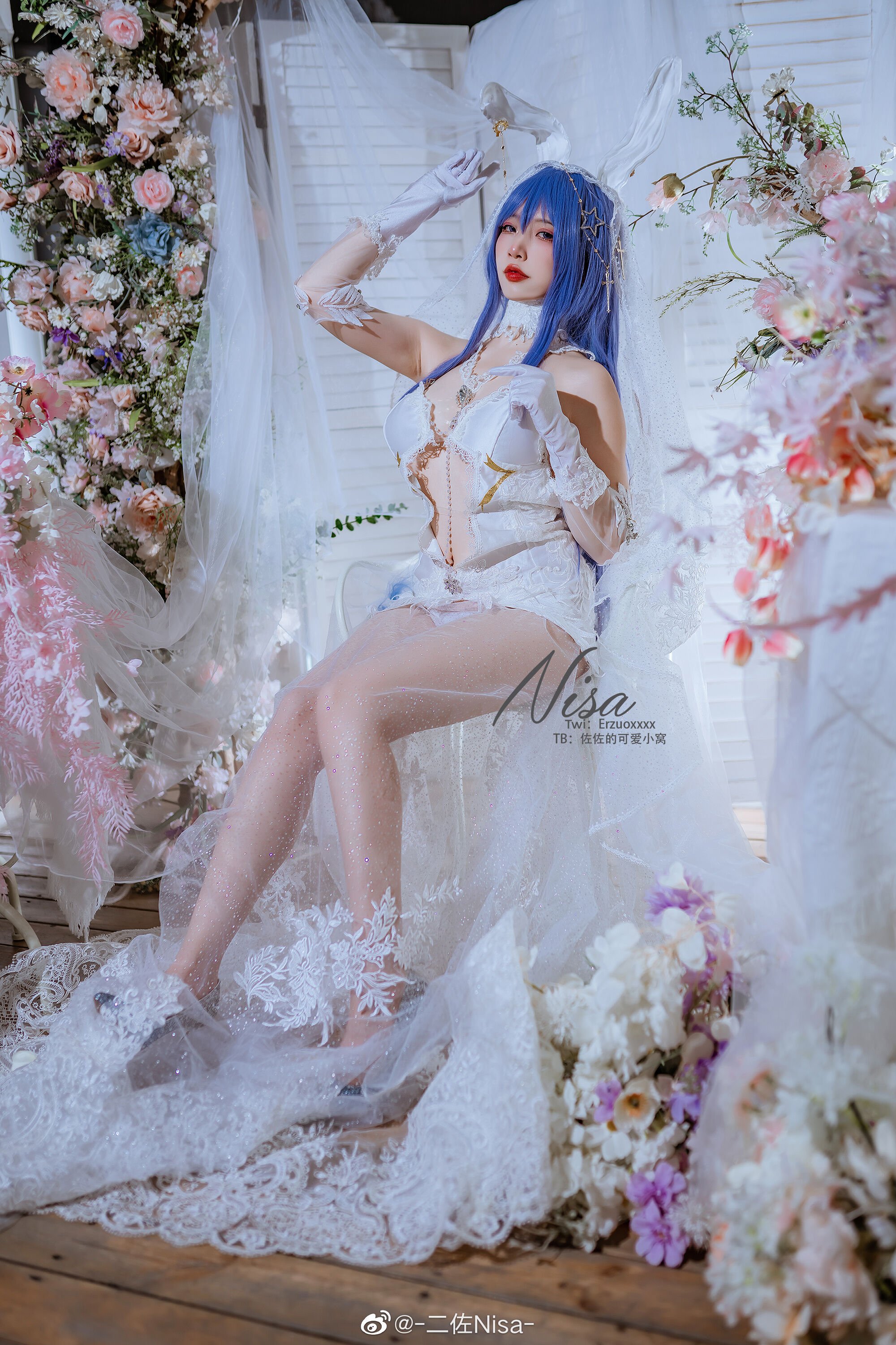 Đọc truyện hentai Tuyển tập Albums siêu phẩm Cosplay - Chap 443 - [Nisa] Azur Lane Beautiful wedding dress New Jersey