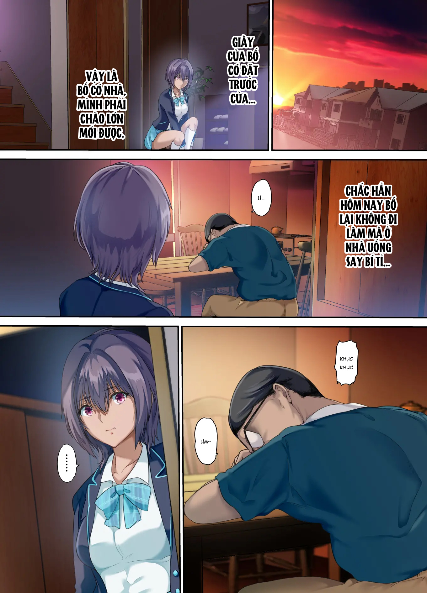 Đọc truyện hentai Con gái được thụ tinh trong phòng ngủ của cặp đôi - Chap 2