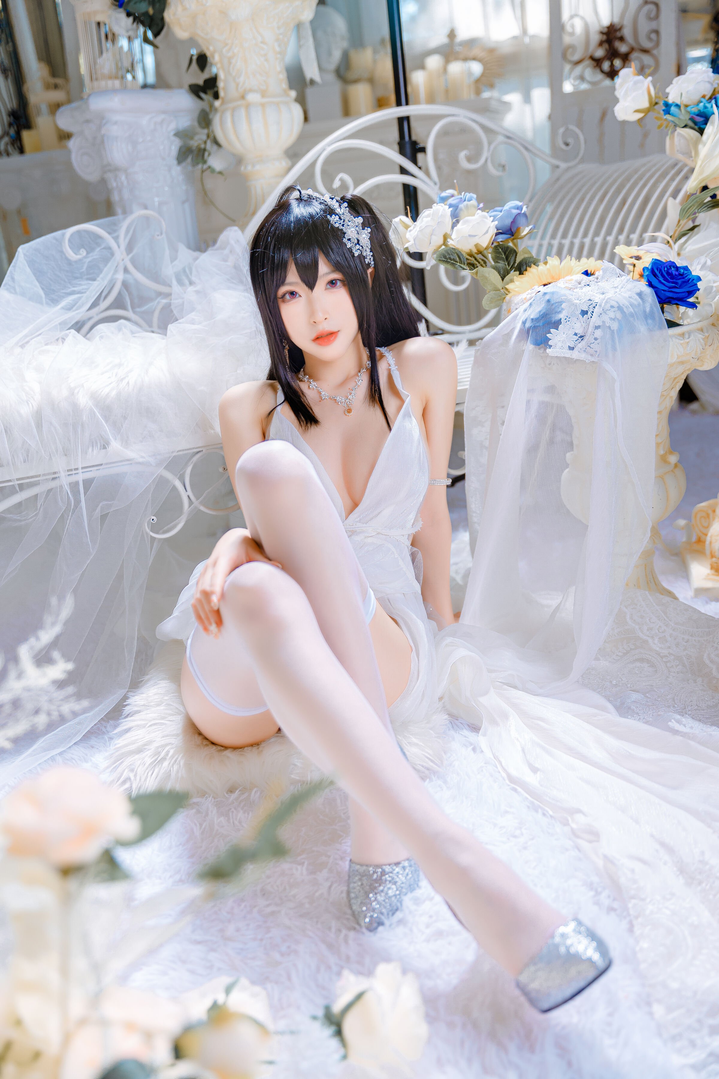 Đọc truyện hentai Tuyển tập Albums siêu phẩm Cosplay - Chap 525 - Shimizu Yuno - Taihou wedding dress