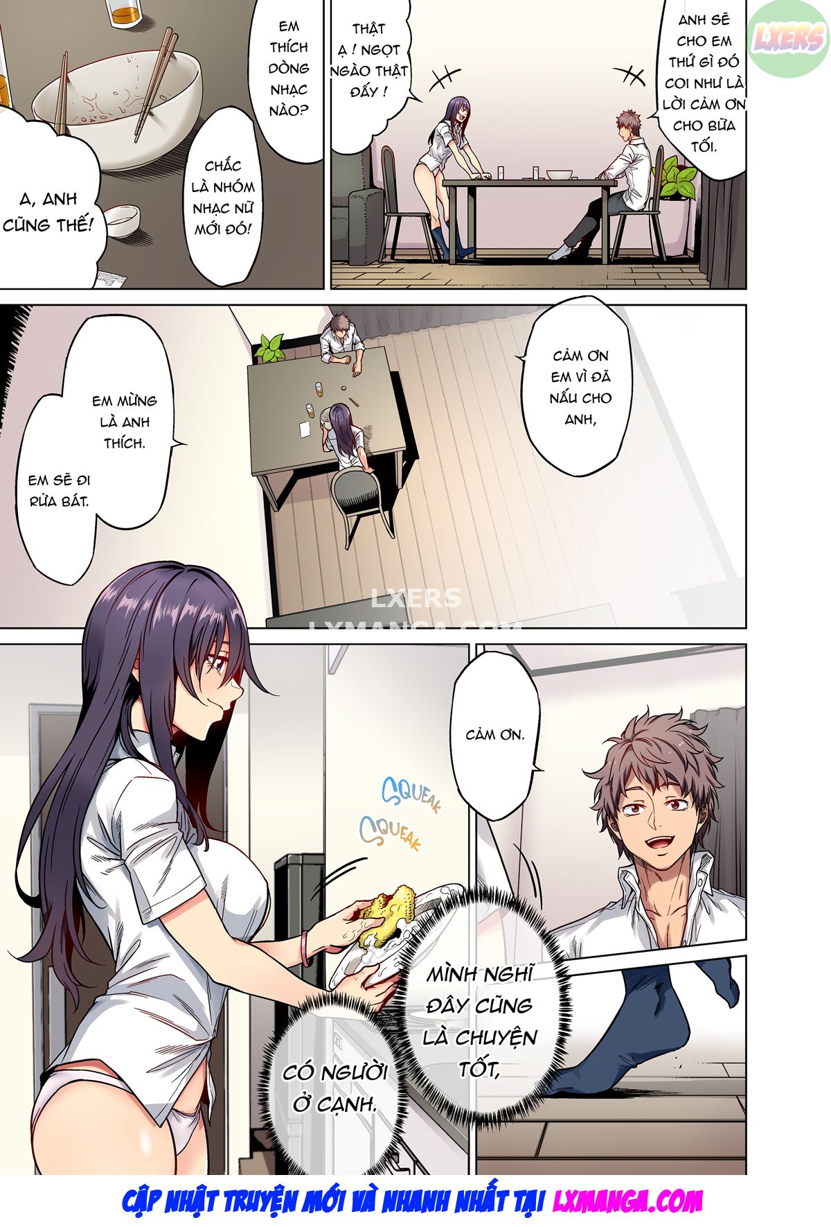 Đọc truyện hentai Làm tình với con gái tôi ở nhà, cuộc sống chung với kem - Oneshot