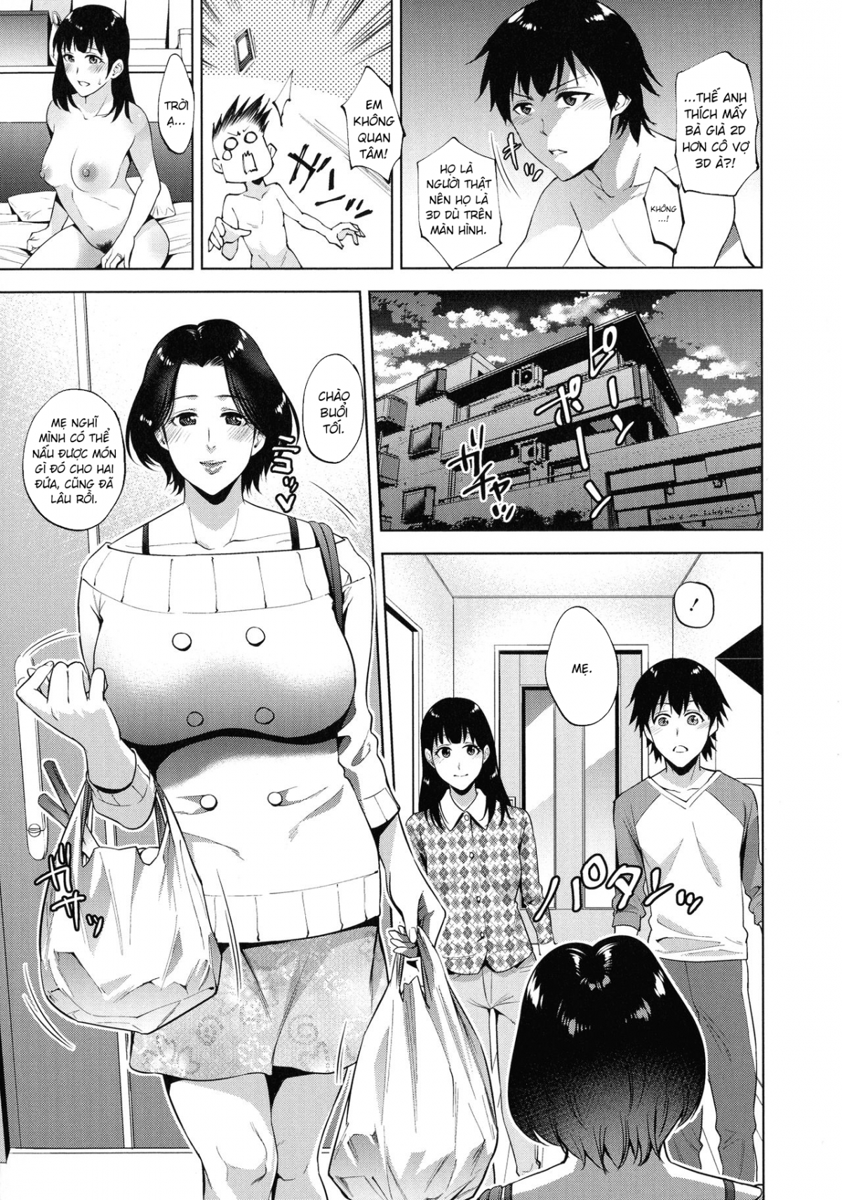 Đọc truyện hentai Ngày mà tôi hoà làm một với mẹ - Chap 3