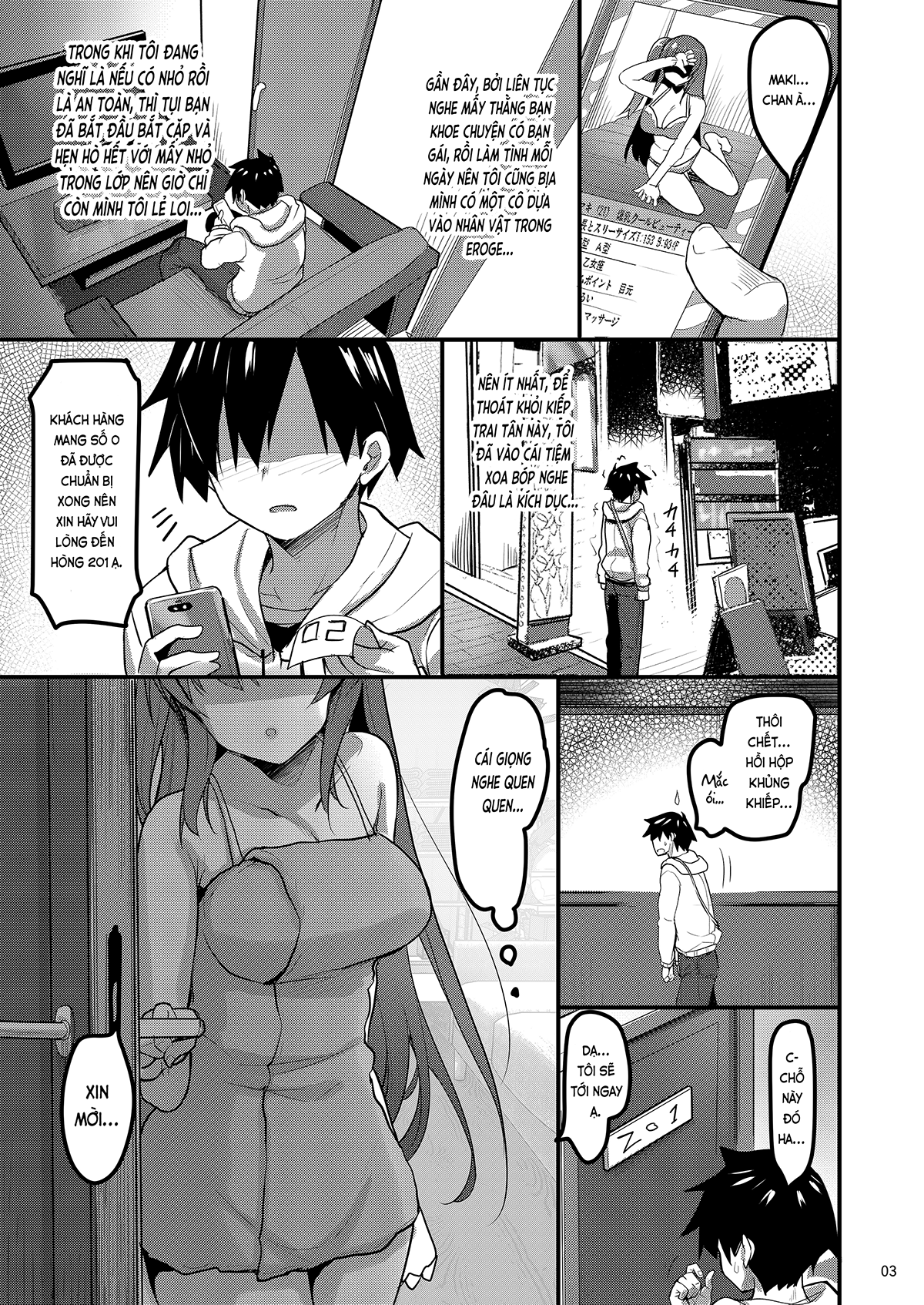 Đọc truyện hentai Tới tiệm xoa bóp kích dục, tôi đụng mặt bạn cùng lớp (nguyên tác) - Oneshot