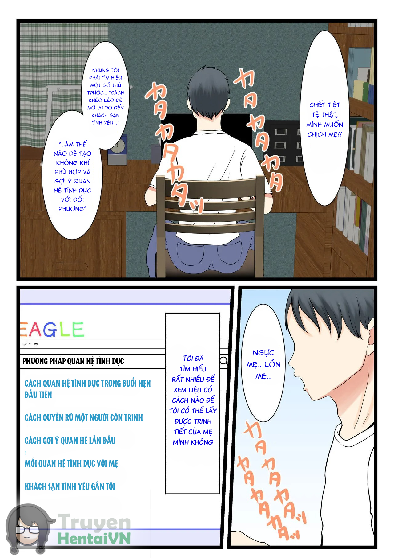 Đọc truyện hentai Shojo no Haha wa Musuko ni Dakarete Ko o Haramu - Oneshot