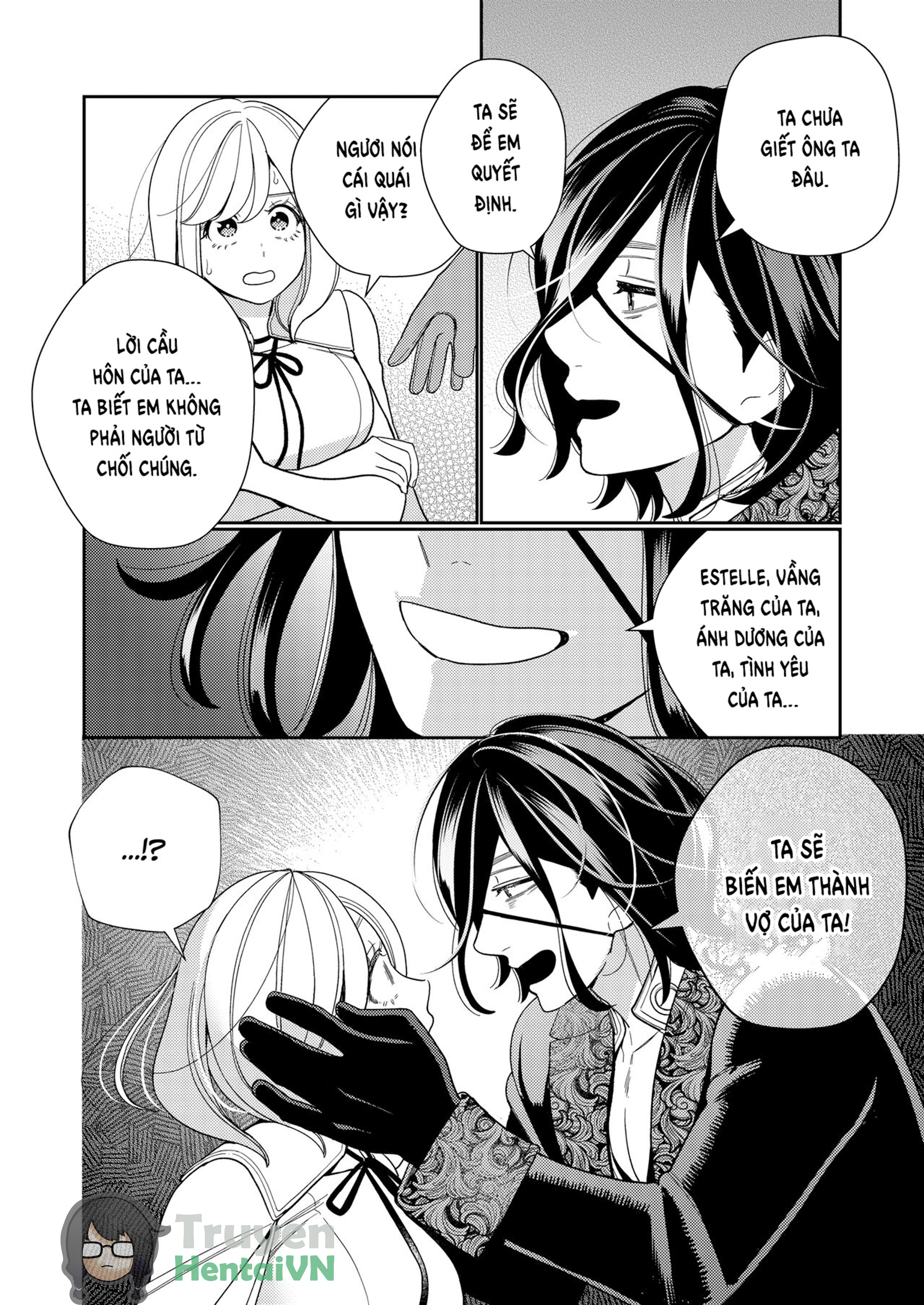 Đọc truyện hentai Seijo wa Tekikoku no Ou ni Otosareru - Oneshot