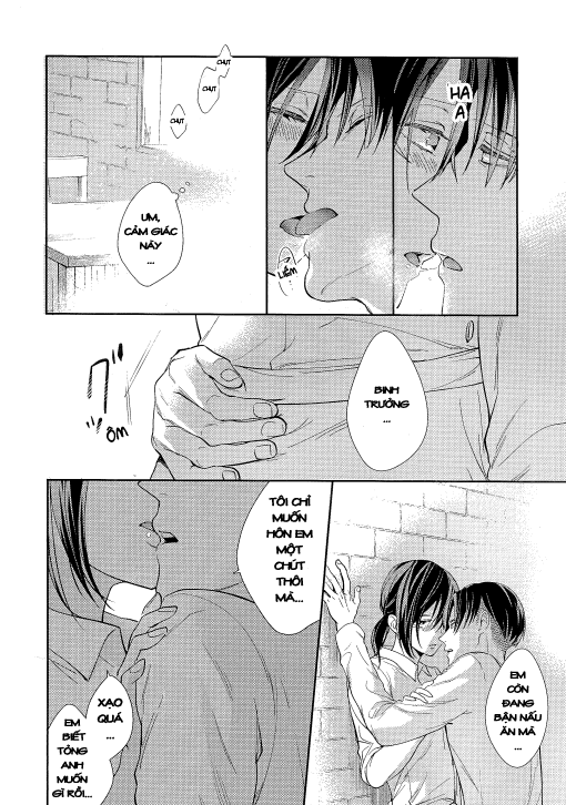 Đọc truyện hentai Hòa Quyện (Shingeki no Kyojin) - Oneshot