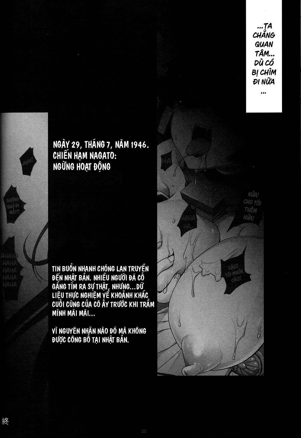 Đọc truyện hentai Kết cục của nữ hạm nagato sau khi rơi vào tay lính Mĩ - Oneshot