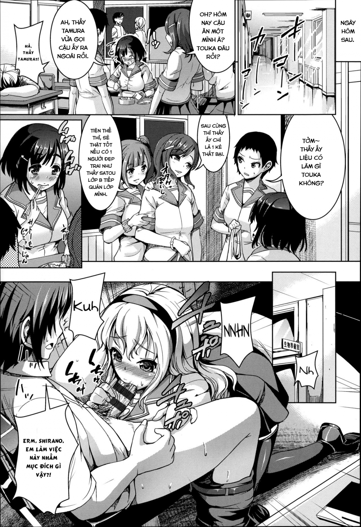 Đọc truyện hentai Sankaku Hatsukoi - Oneshot