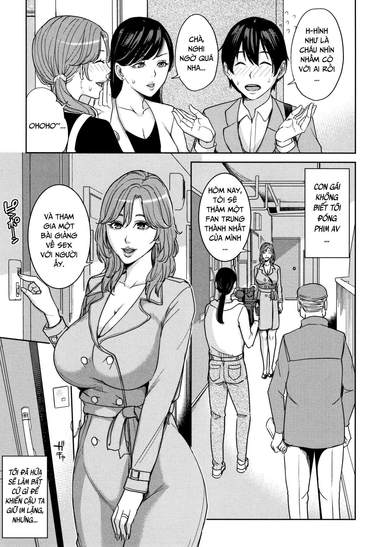 Đọc truyện hentai Kanojo no Mama to Deaikei de - Chap 6