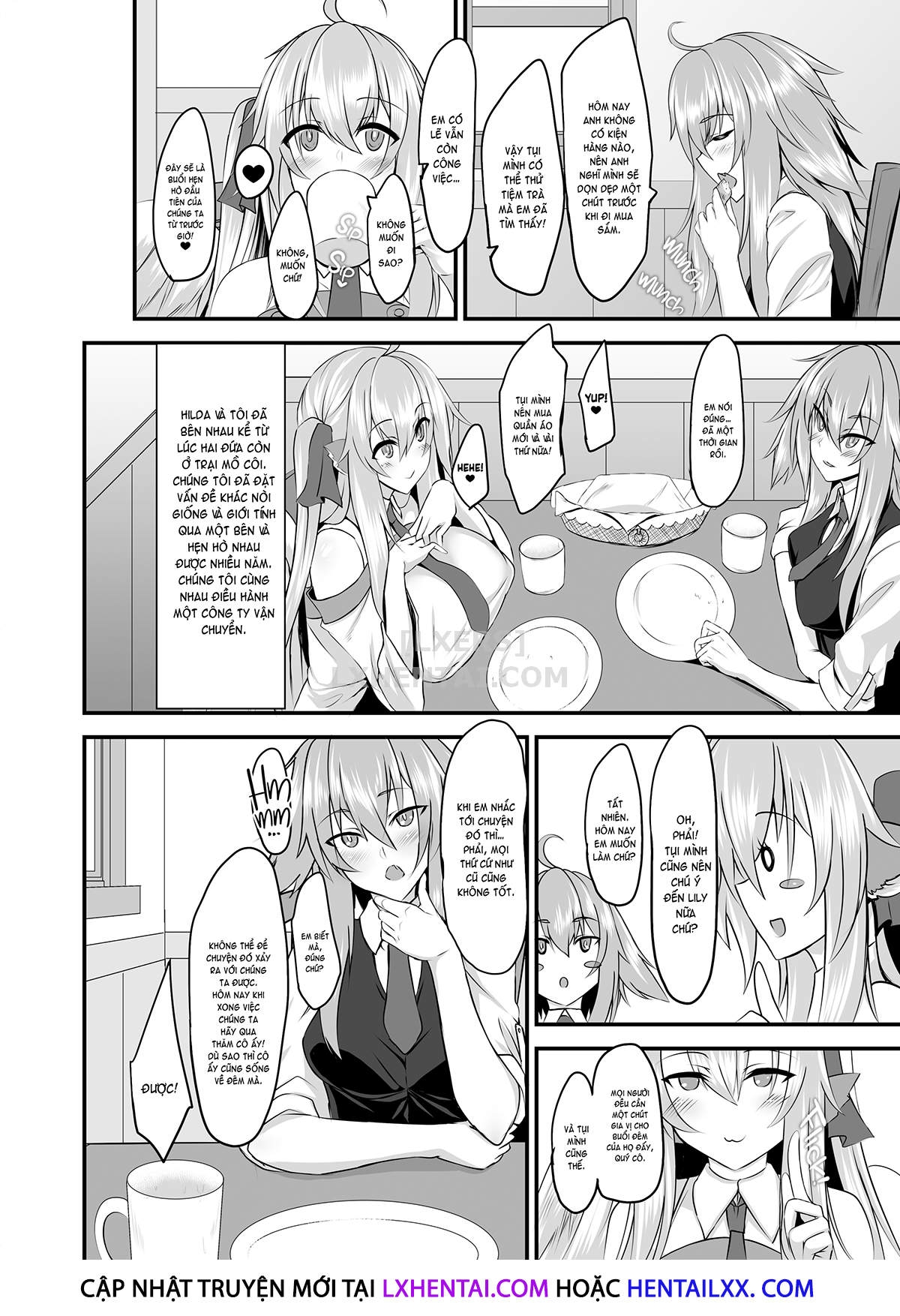 Đọc truyện hentai Two Flowers for Two Delivery Girls - Oneshot