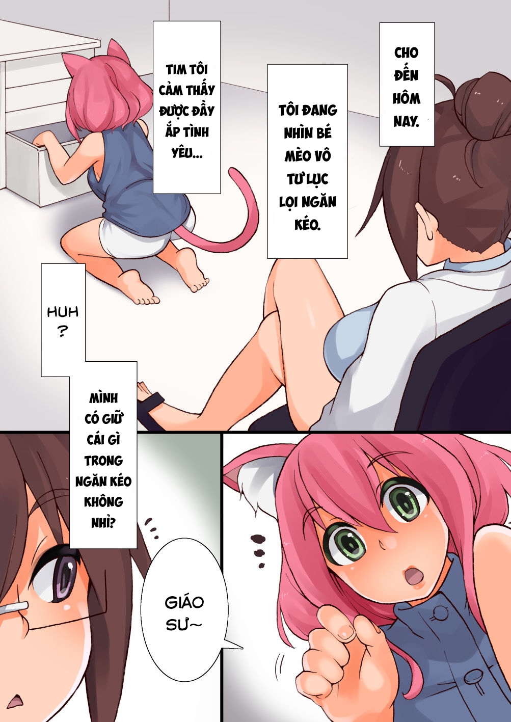 Đọc truyện hentai Tôi đã tạo ra một bé mèo futa. - Oneshot