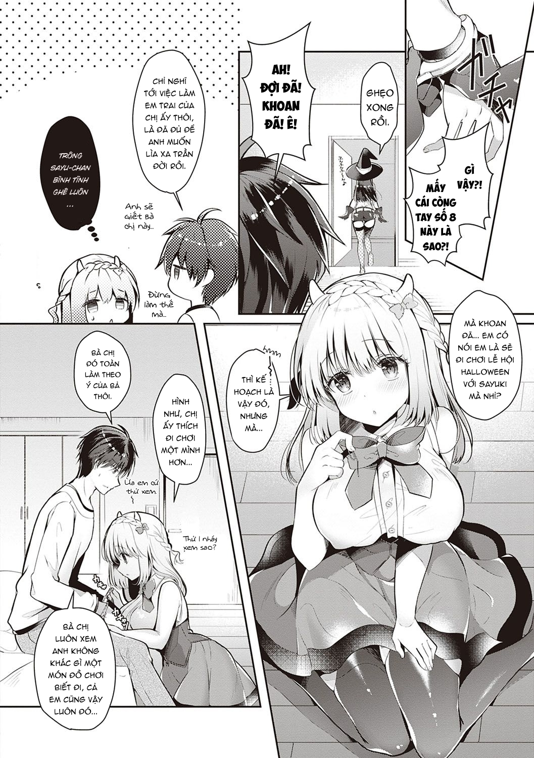 Đọc truyện hentai Osananajimi de Koibito no Kanojo to Shitai Koto Zenbu - Chap 6: Đi chơi lễ hội Halloween cùng người yêu là bạn thời thơ ấu