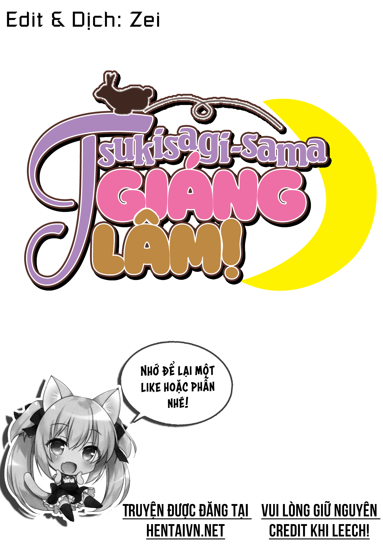 Đọc truyện hentai Tsukiusagi-sama Giáng Lâm! - Oneshot