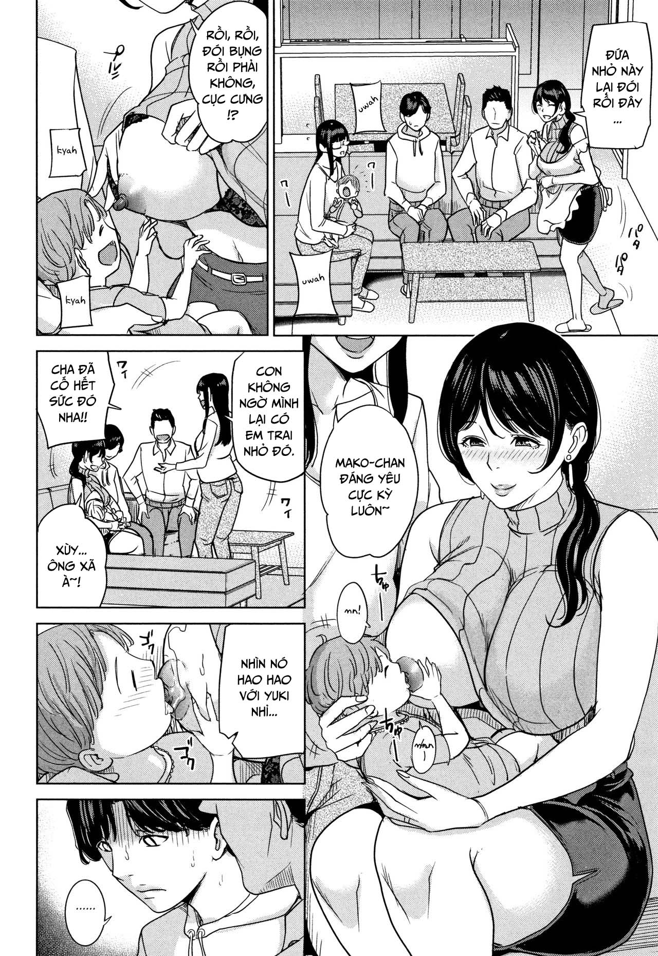 Đọc truyện hentai Kanojo no Mama to Deaikei de - Chap 3