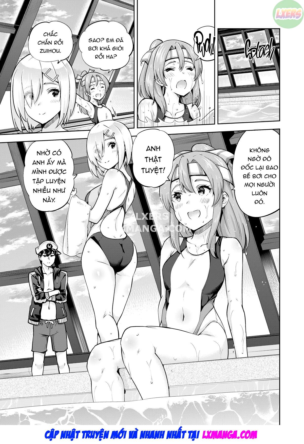 Đọc truyện hentai Zuihou và Hamakaze trong bộ đồ bơi đua xe - Oneshot