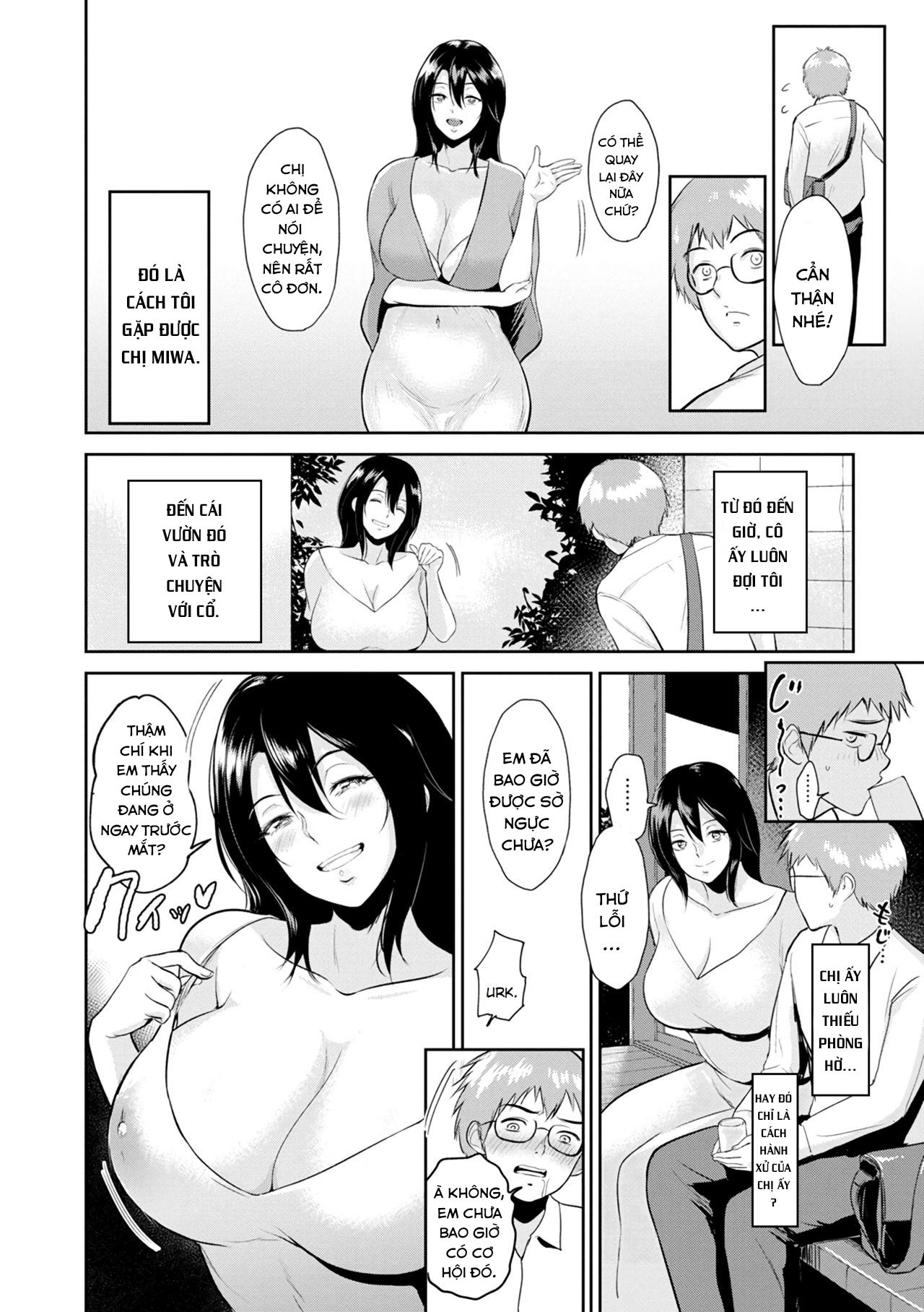 Đọc truyện hentai Trong vườn nhà Miwa-san. - Oneshot