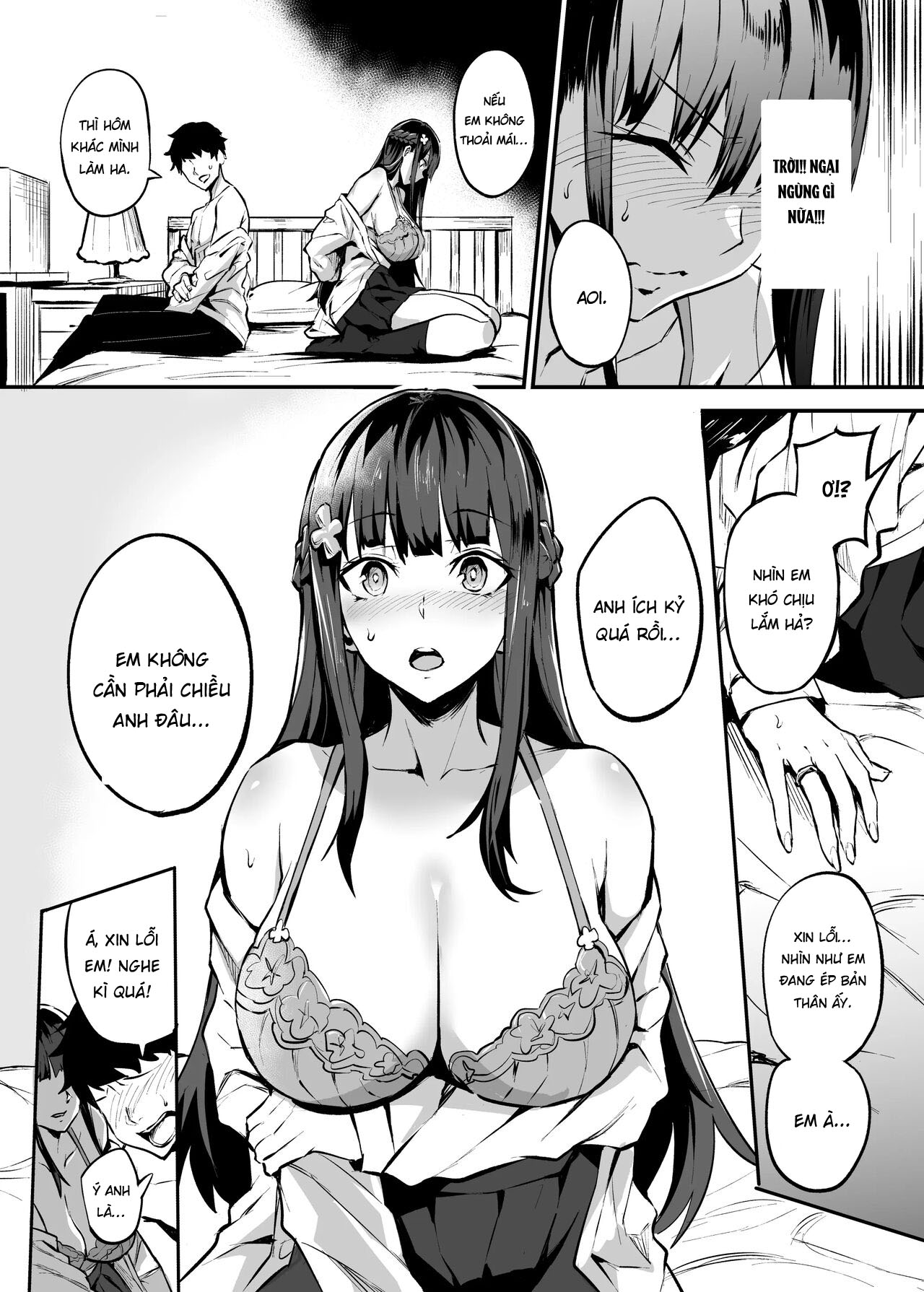 Đọc truyện hentai Kanojo ga Gaikokujin ni Netorareru Manga Ouchi Fuck Hen - Oneshot