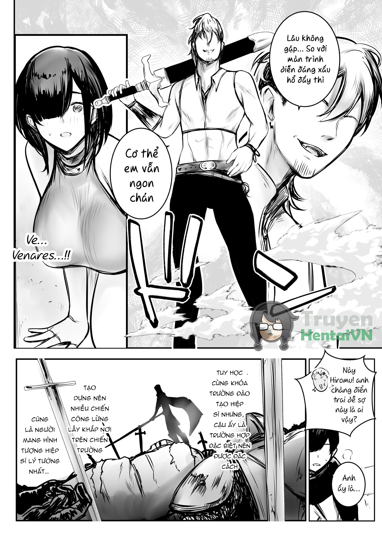 Đọc truyện hentai Onna Kishi Rize wa Koyoi mo Maotoko ni Dakareru 3 - Oneshot