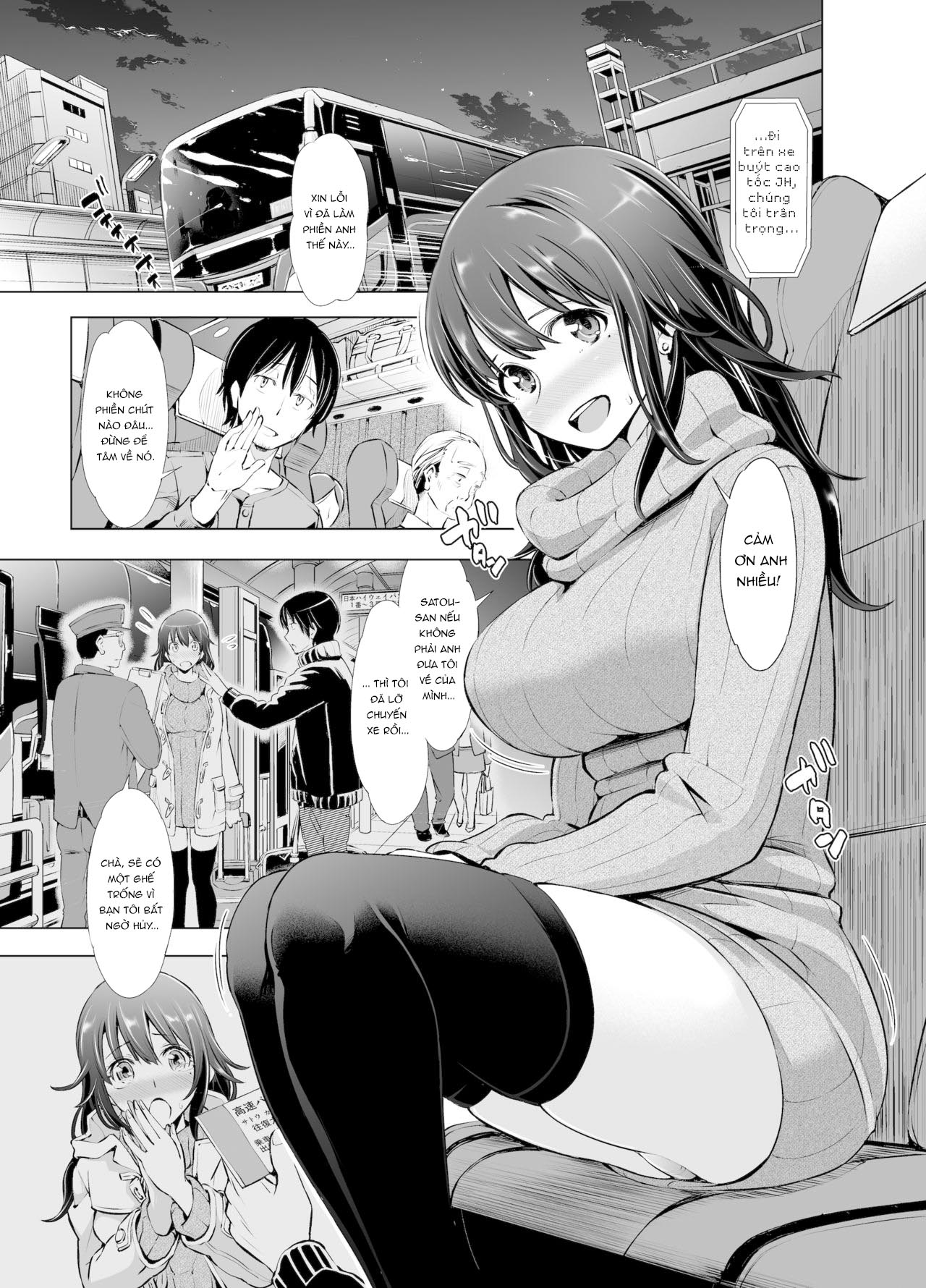Đọc truyện hentai Vụ sờ soạng một nữ sinh đại học ngực bự trên chuyến xe buýt đêm cho đến khi cô ấy ra - Oneshot