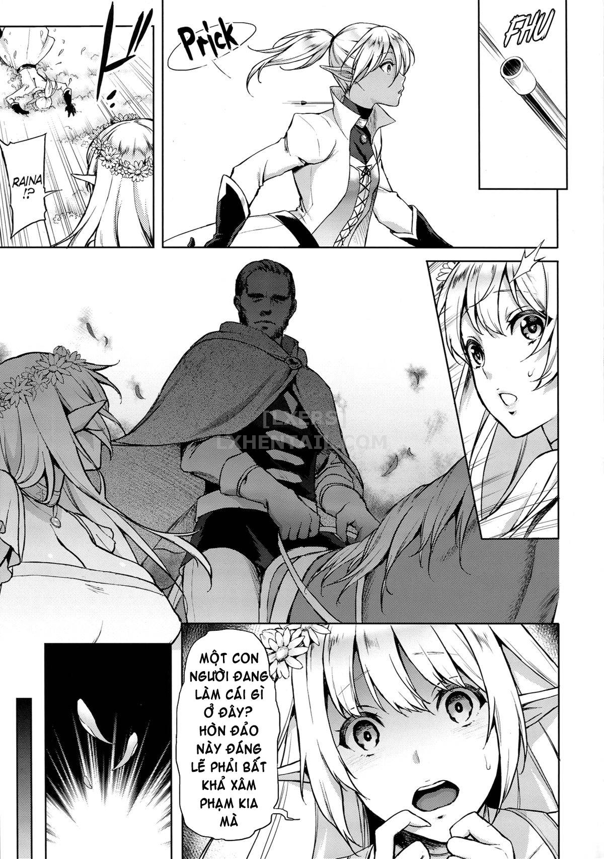 Đọc truyện hentai Elf No Hime Wa Kairaku Ni Naku - Oneshot