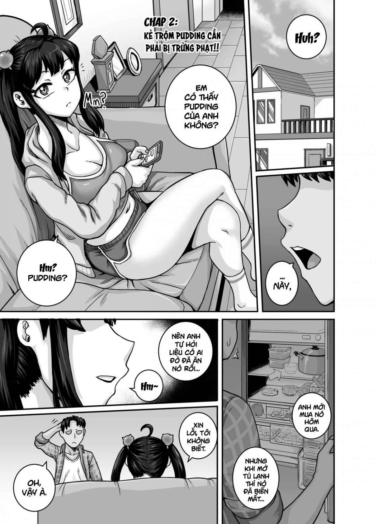 Đọc truyện hentai Em gái(kế) phiền toái cần phải được dạy dỗ!! - Chap 2: Kẻ trộm pudding cần phải bị trừng phạt!!