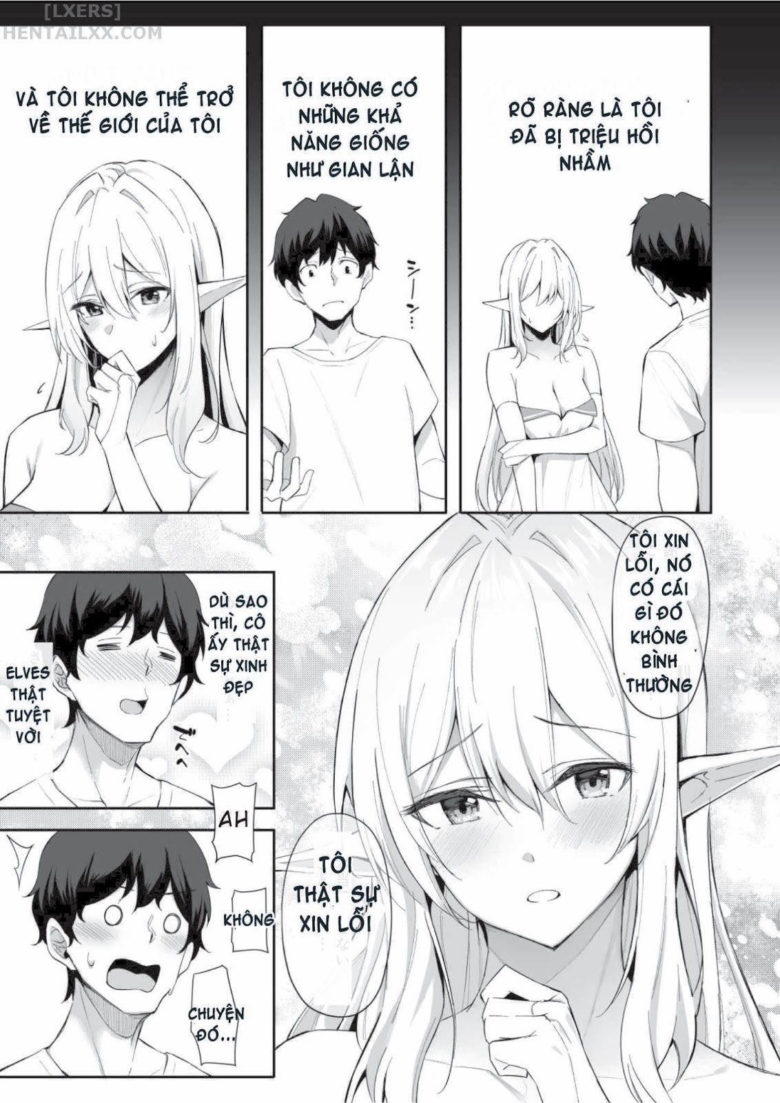 Đọc truyện hentai Chuyển sinh - Thích chị Elf phải không? - Chap 1 - Có che