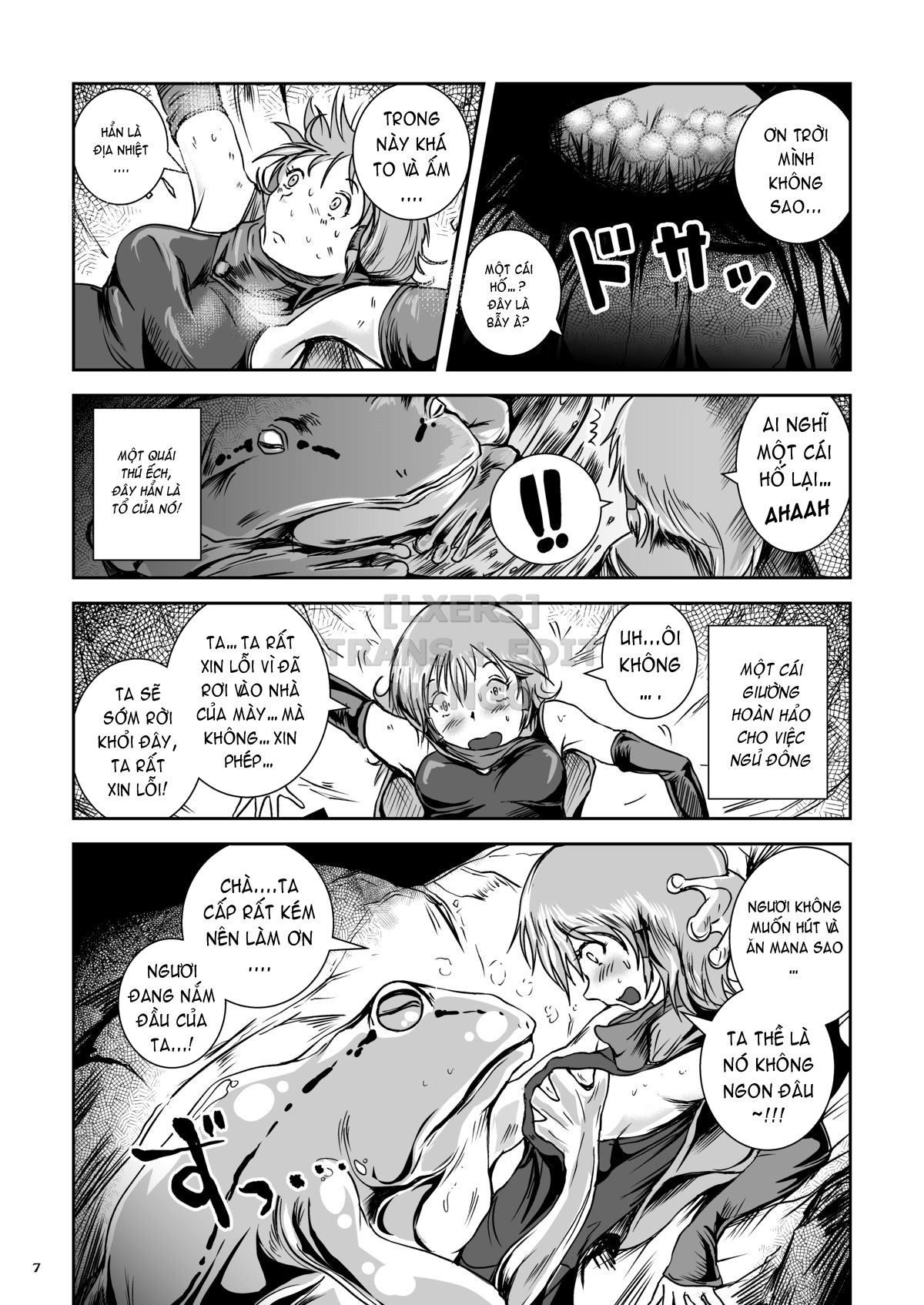 Đọc truyện hentai Atsui Suana De Ase-Ippai No Kaeru Kan - Oneshot