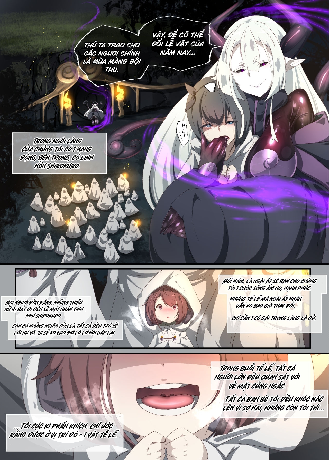 Đọc truyện hentai Transformed Into the Non-human Servant of the God of Lewdness - Oneshot.