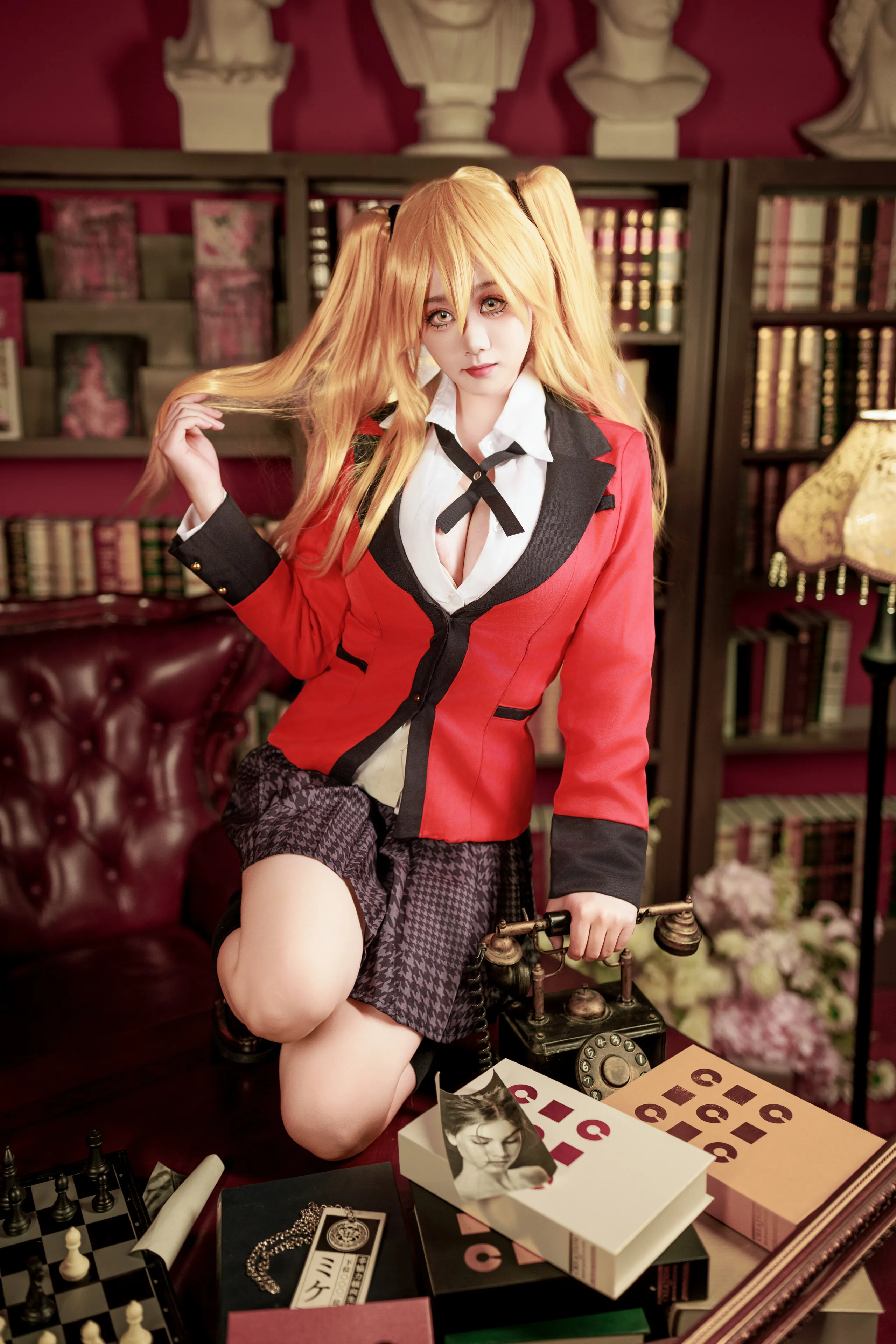 Đọc truyện hentai Tuyển tập Albums siêu phẩm Cosplay - Chap 1109 - A Xuexue - Kakegurui Saotome Meiari Uniform