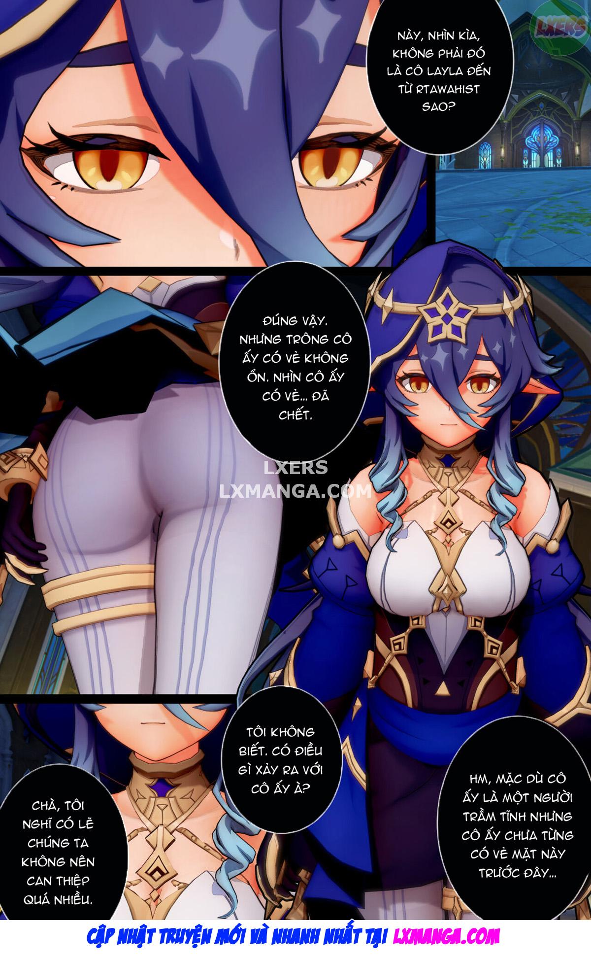 Đọc truyện hentai Buổi tập luyện đêm muộn của Laylas - Oneshot