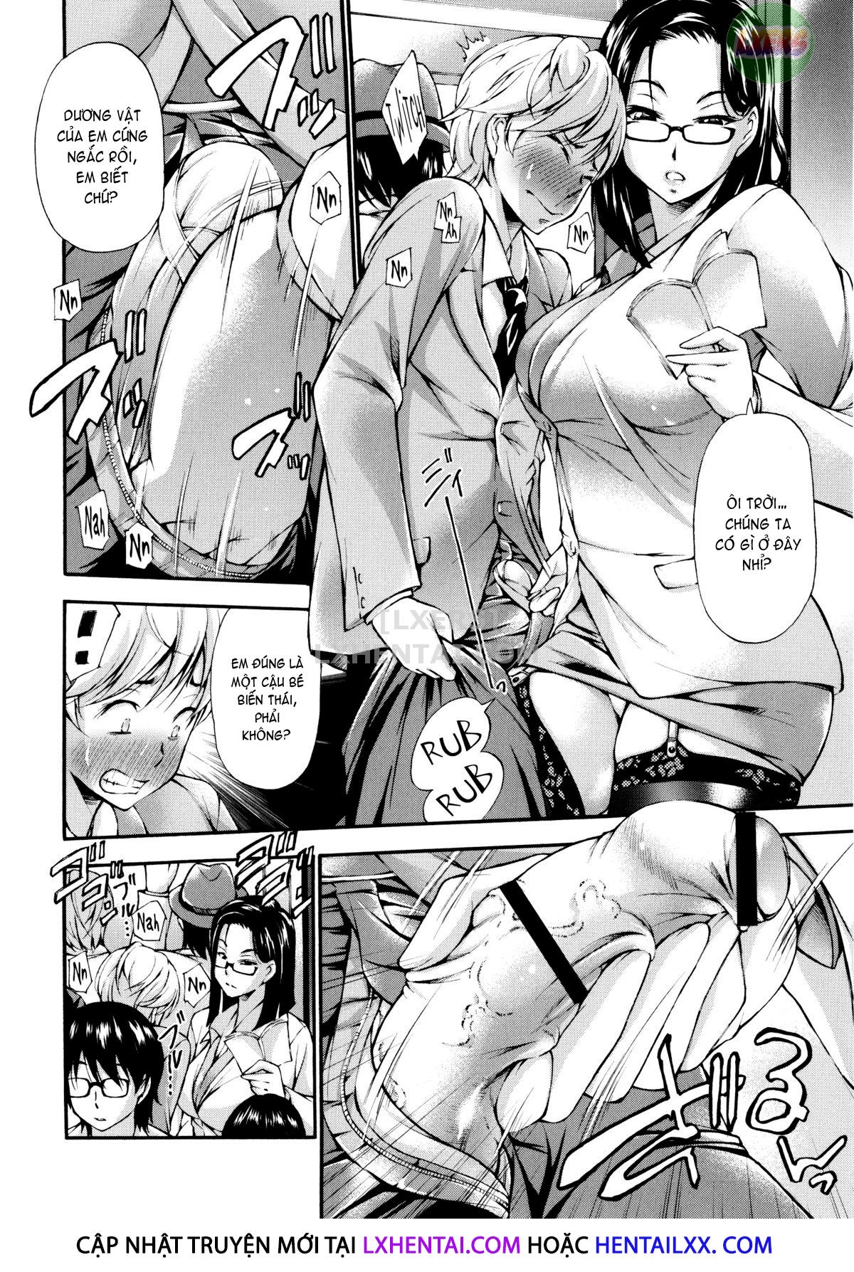 Đọc truyện hentai Houkei Nama Ijiri + Bonus Leaflet - Chap 4 - Chuyến tàu làm ta ra