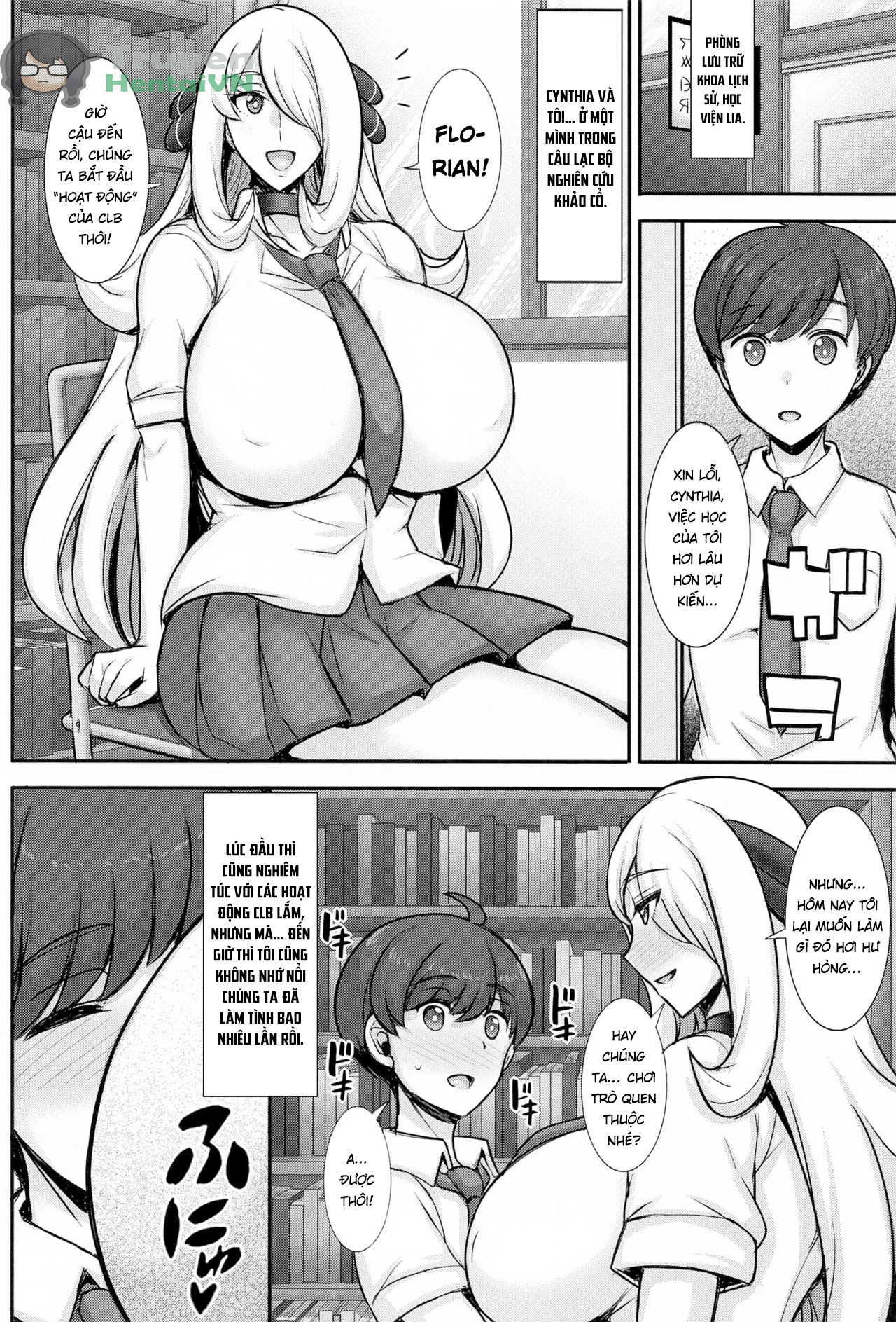Đọc truyện hentai JK!? Shirona-san | Cynthia is a High Schooler?! - Oneshot
