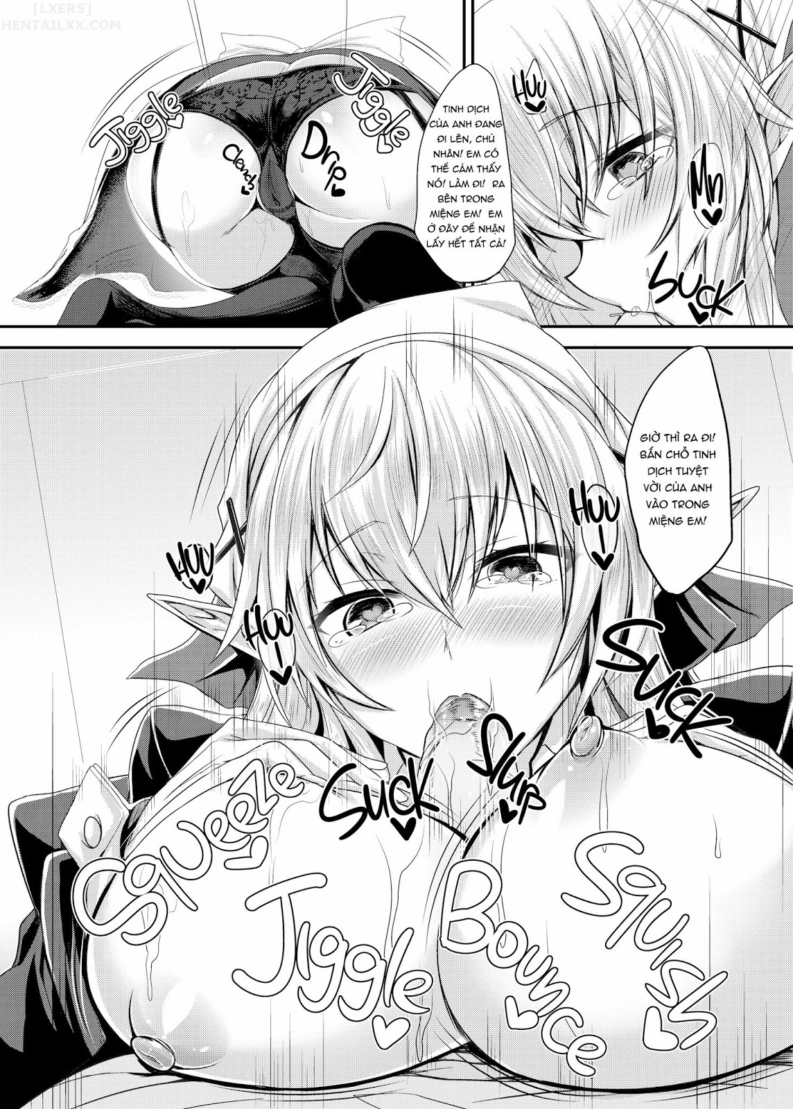 Đọc truyện hentai I Love You So, Young Master! - Chap 1 - I Want to Enjoy Wild Sex with My Elf Maid-
