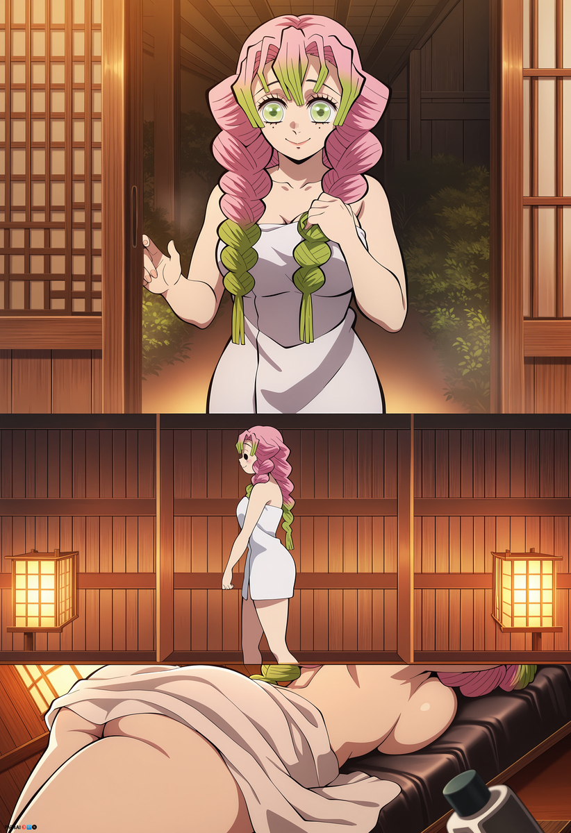 Đọc truyện hentai Tuyển tập Albums Art hentai - Chap 722 - Mitsuri Kanroji - recovery massage