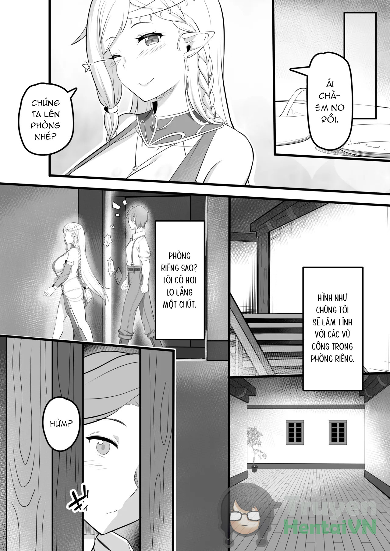 Đọc truyện hentai Odoriko Shoukan ni Ittara, Bijin Elf no Odoriko ga Ippai Shiboritotte Kureta Ohanashi - Oneshot