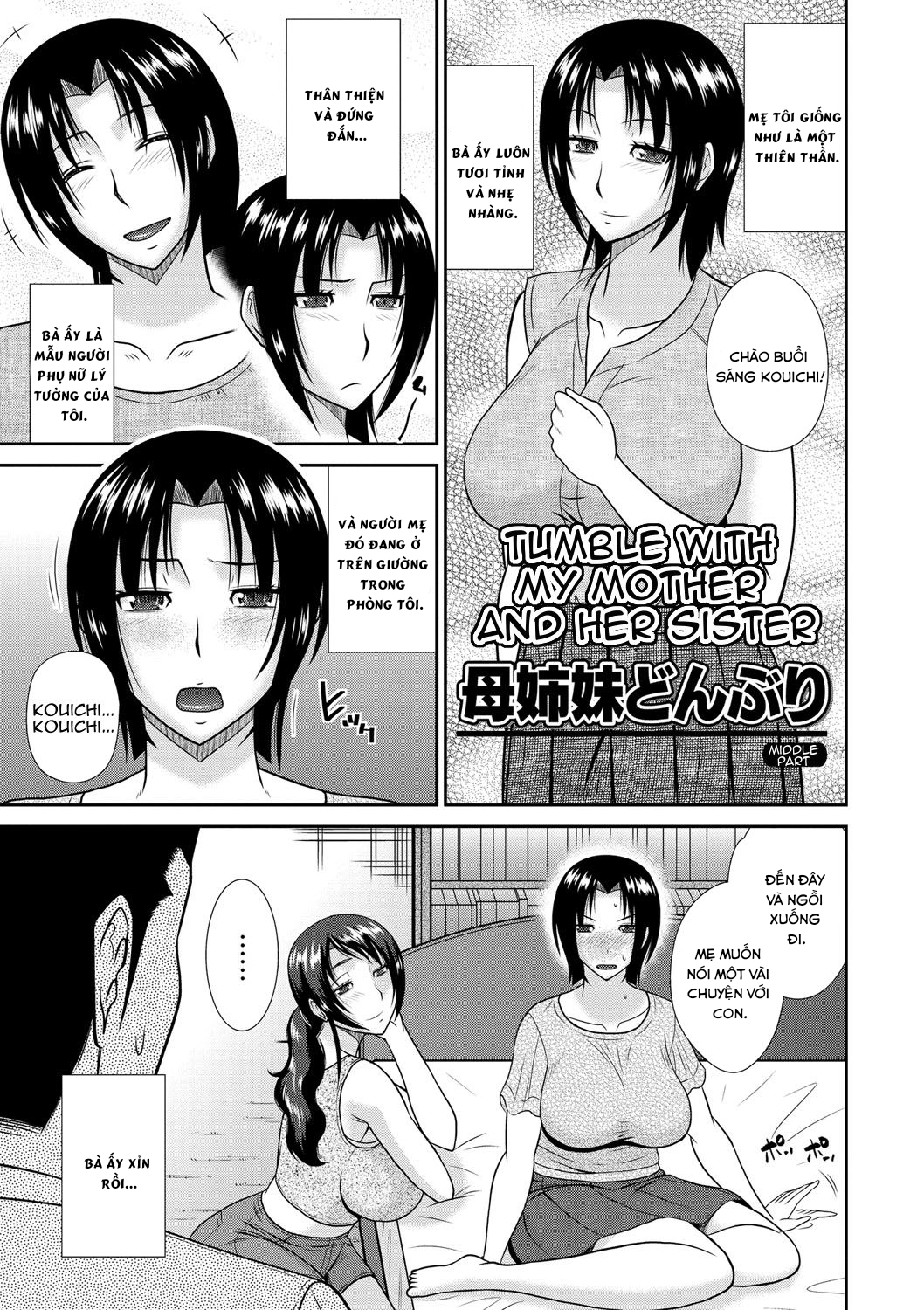 Đọc truyện hentai Haha Shimai Donburi - Chap 2