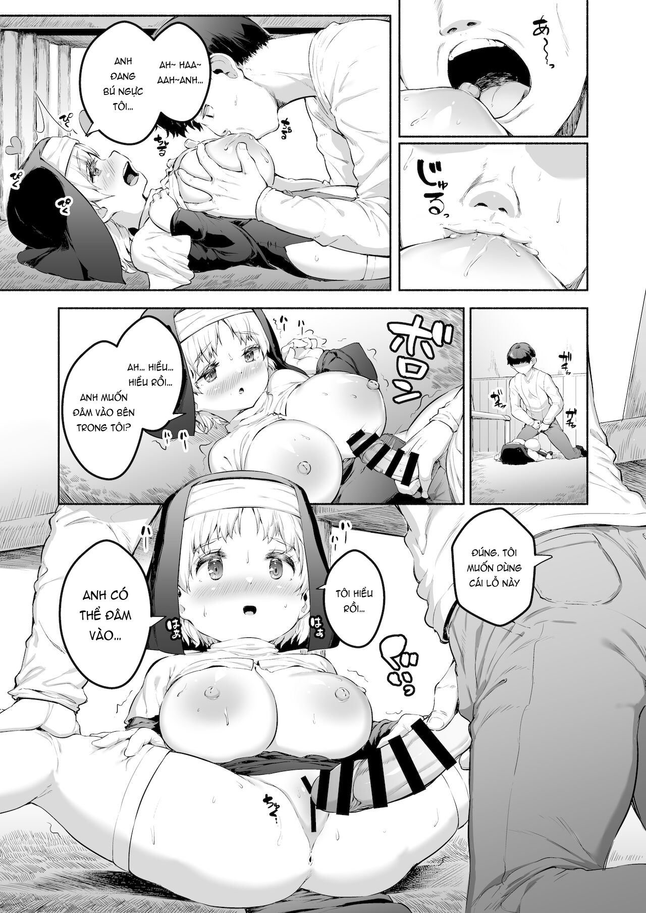 Đọc truyện hentai Ecchi na Zange o Sasete kureru Keiken na Loli Kyonyuu Sister-chan - Oneshot.