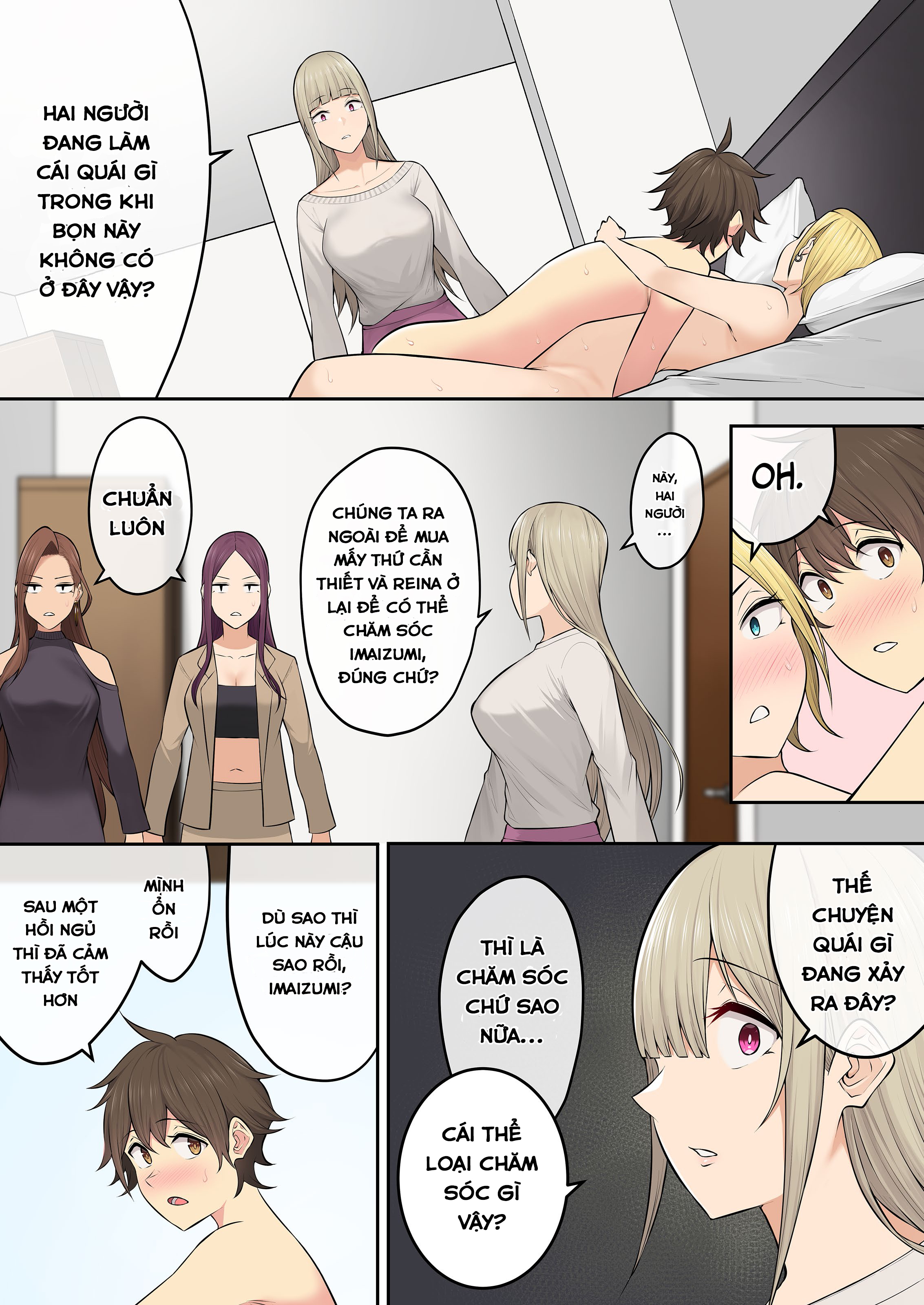 Đọc truyện hentai Imaizumi đưa cả bầy Gyaru về nhà mình - Chap 5